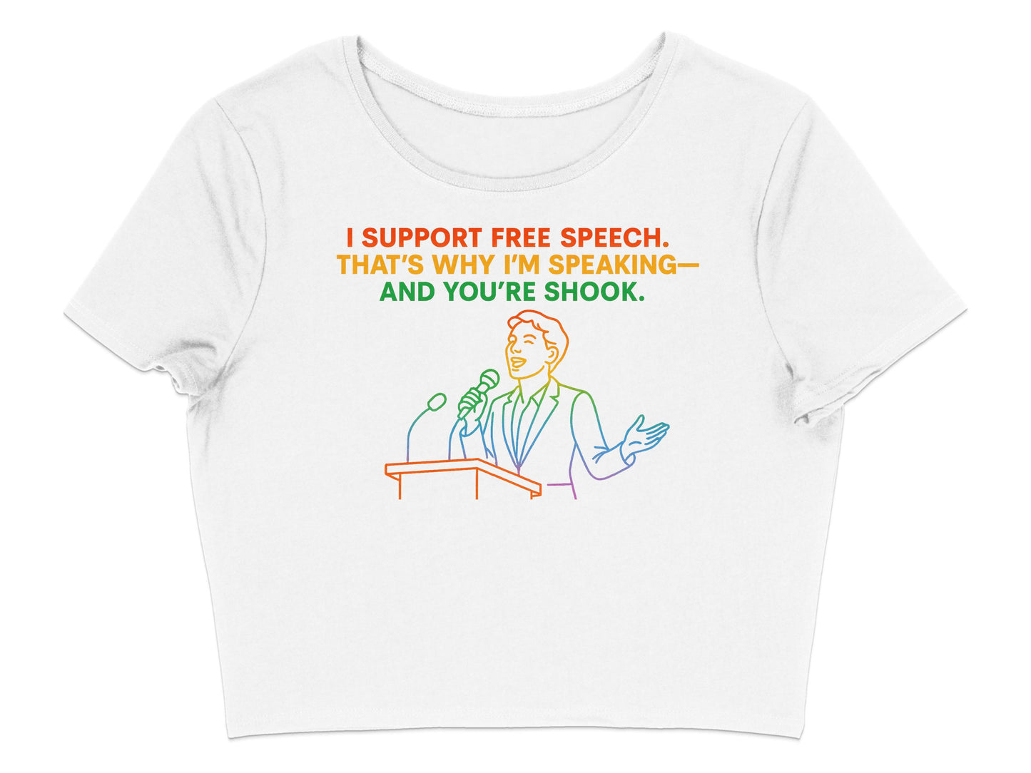 I Support Free Speech T-Shirt Statement product