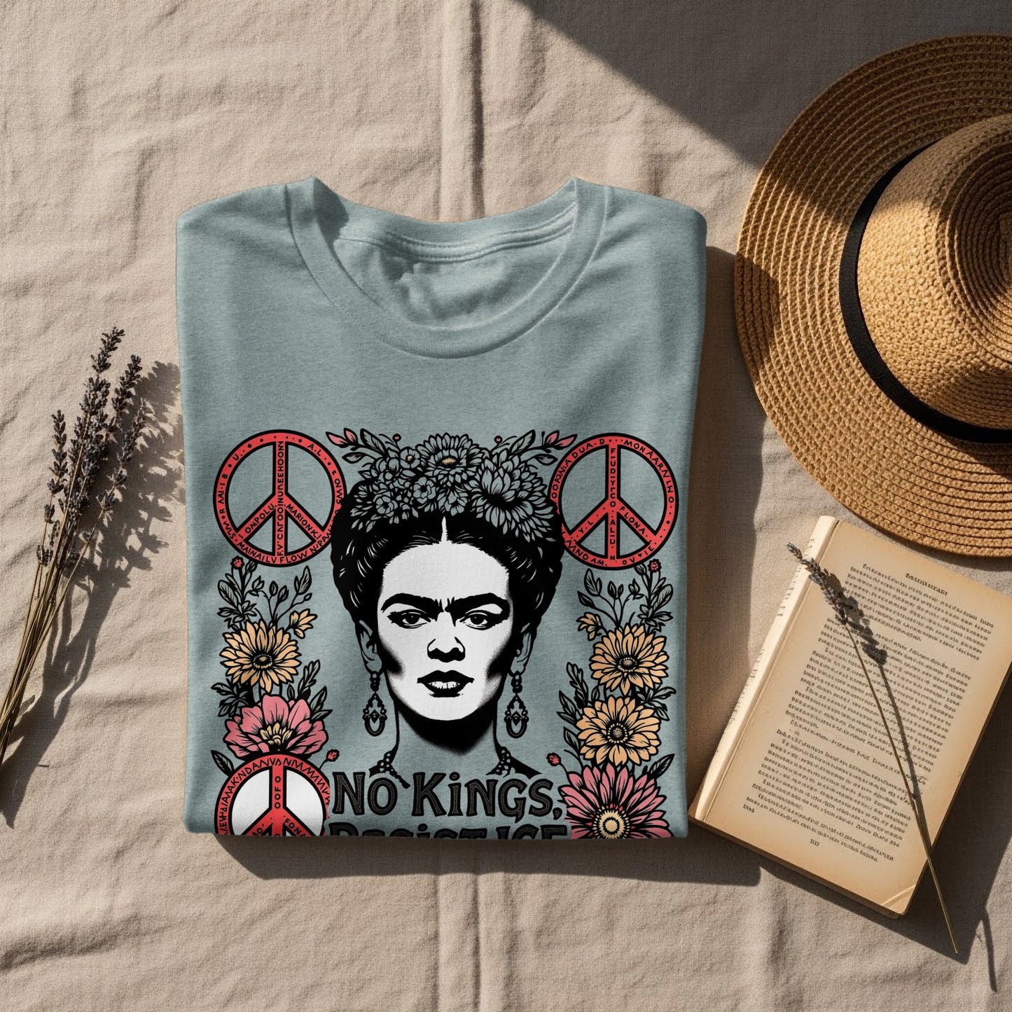 No Kings Racist ICE Colorful Graphic T-shirt product