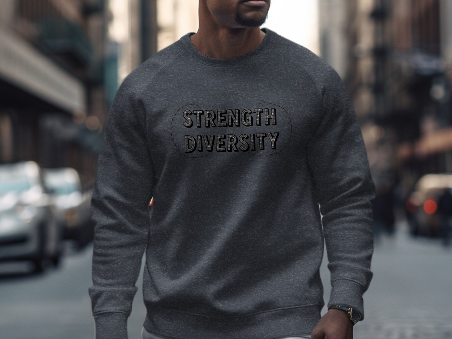 Strength Diversity Design Graphic Sweatshirt product type