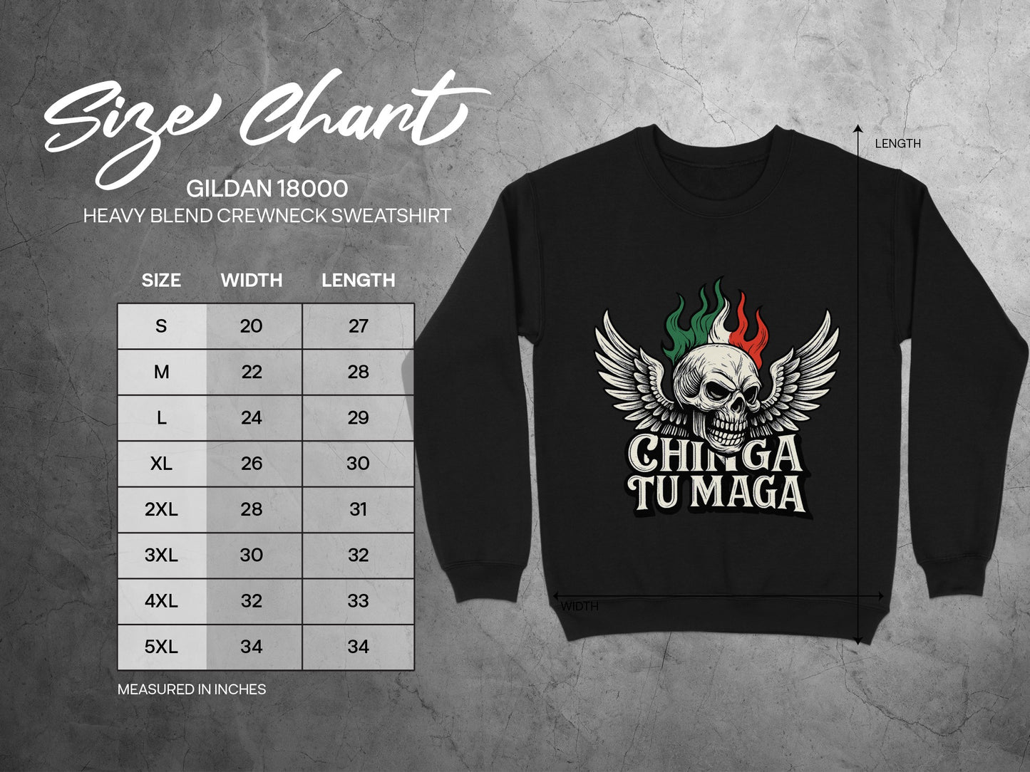 Skull With Wings Graphic Heavy Blend Sweatshirt product