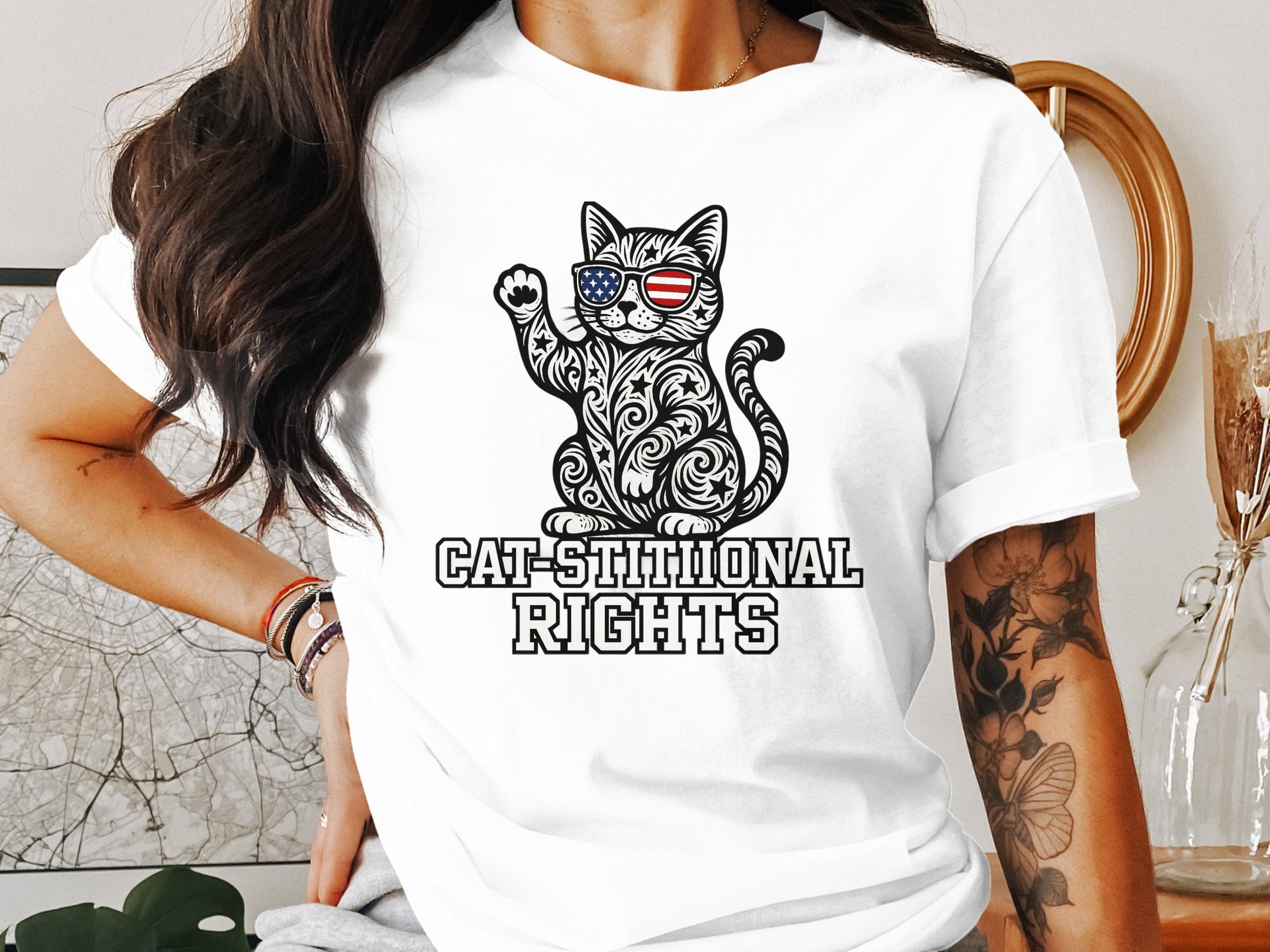 Cat-Situtional Rights Graphic Design T-Shirt product