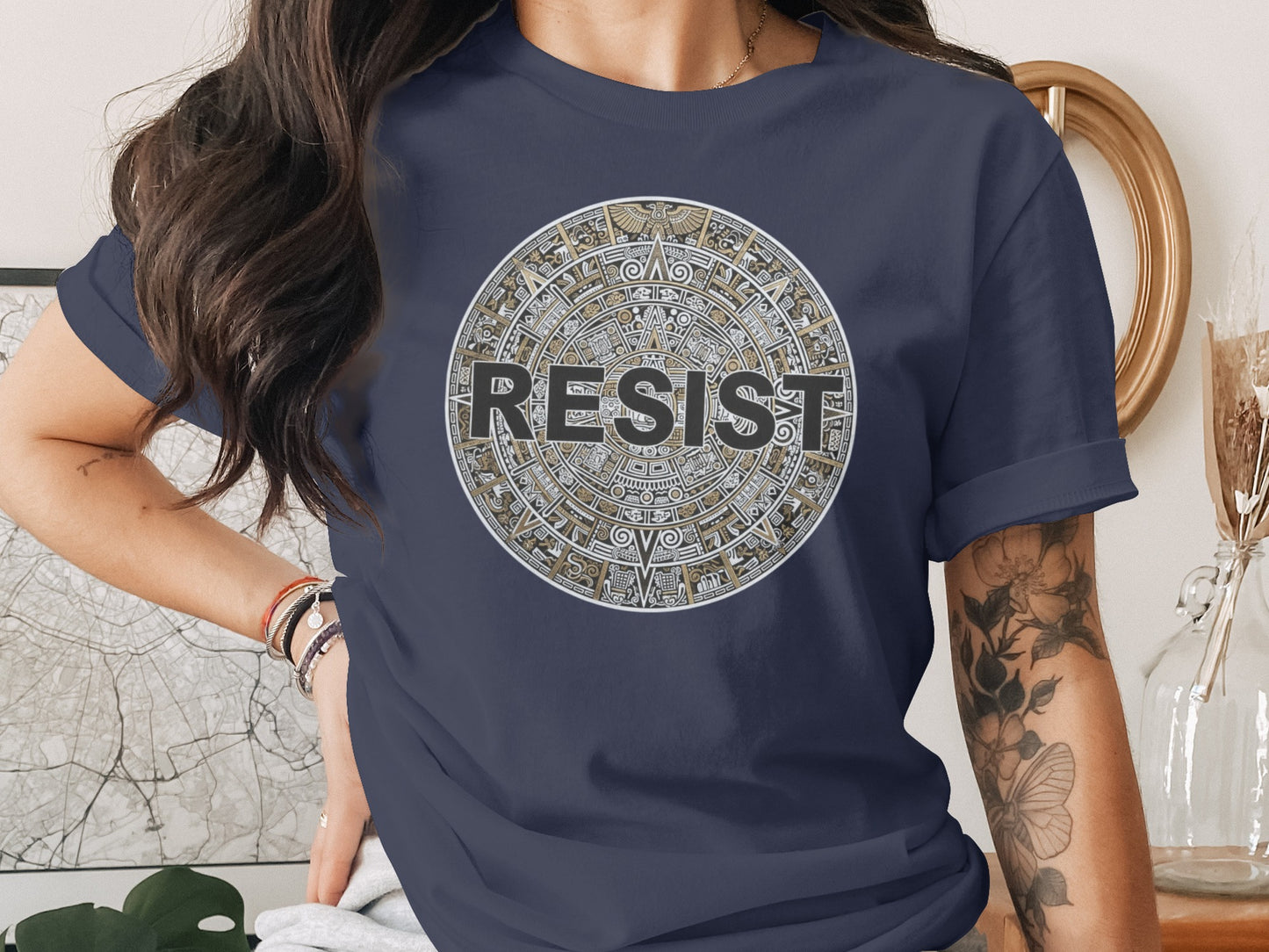 Ancient Symbol Resist Design Graphic Shirt product