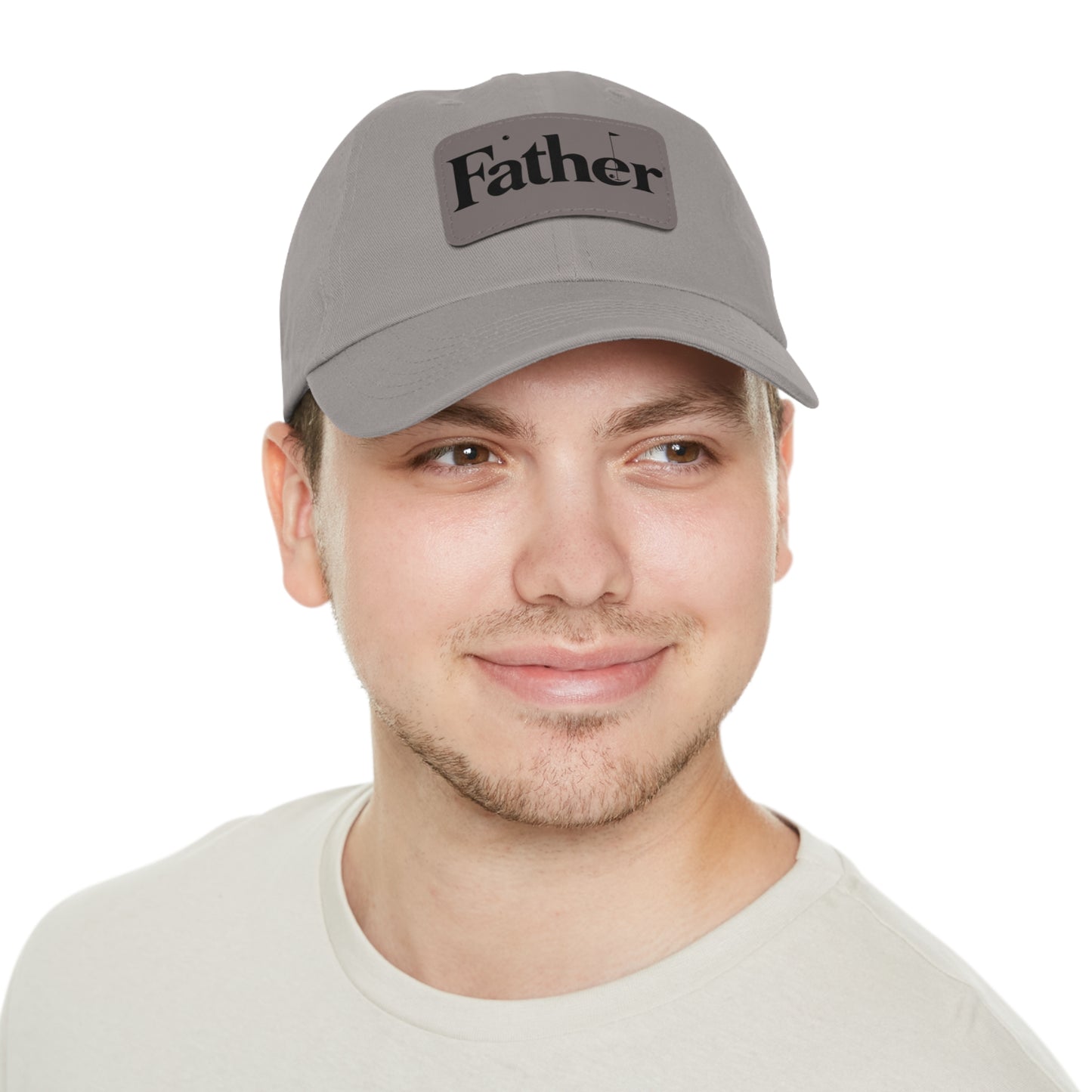 Stylish Father Dad Hat with Leather Patch - Perfect Gift for Dads