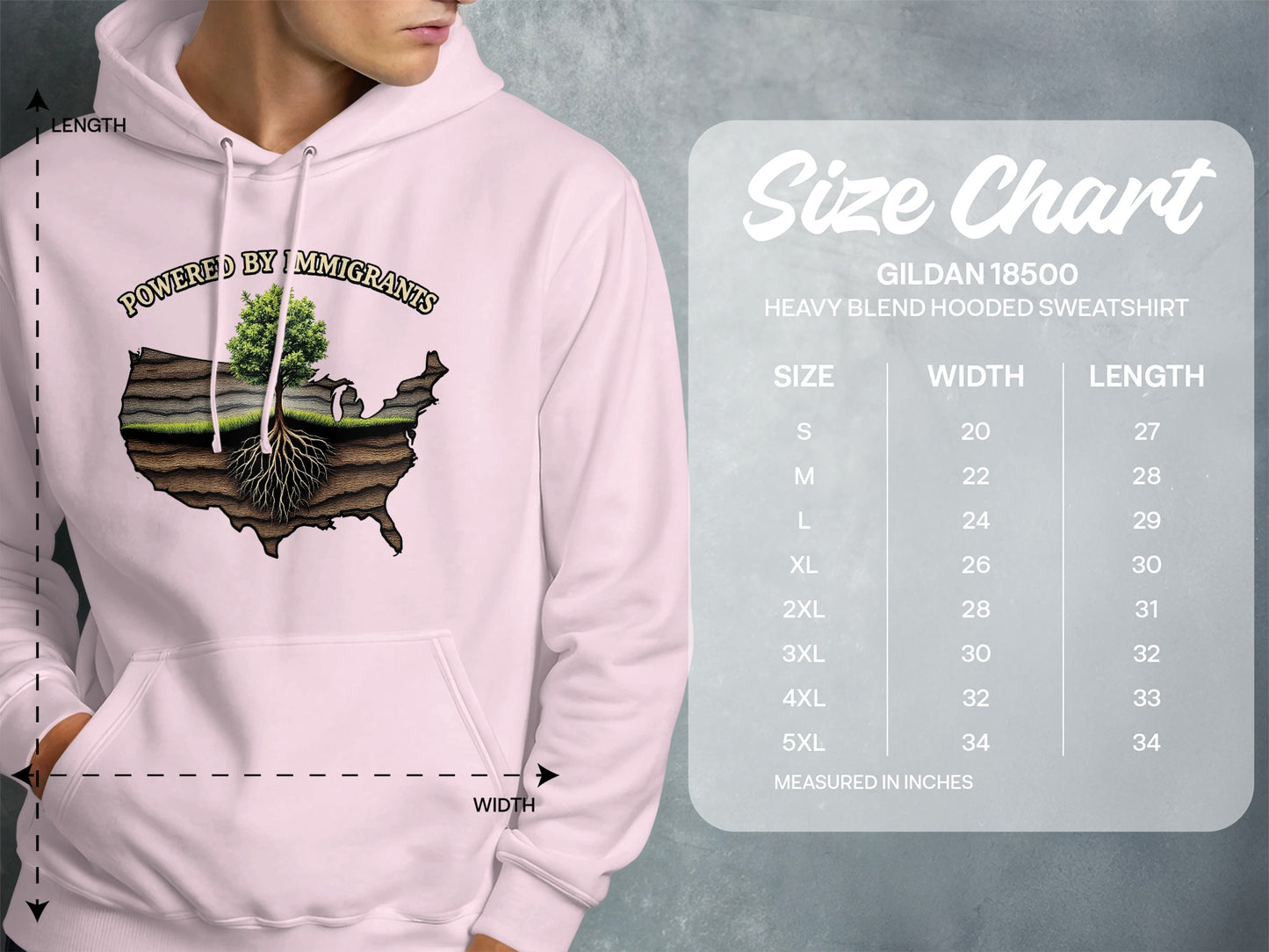 Powered by Immigrants Hooded Sweatshirt product