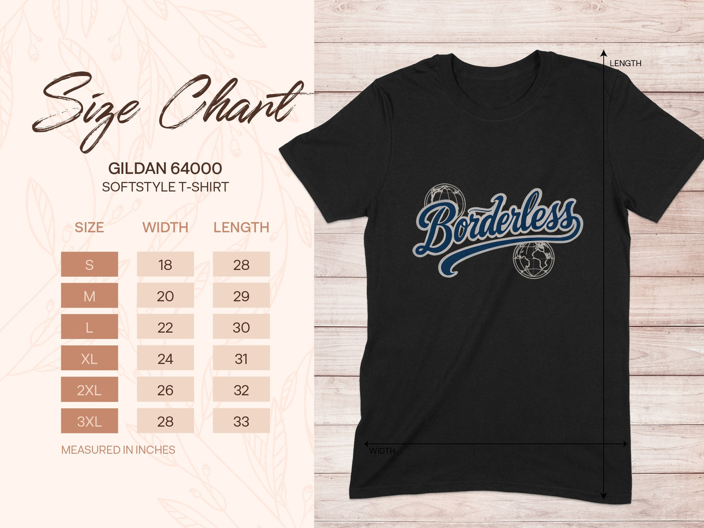 Stylish Borderless Graphic Gildan Softstyle T-shirt product