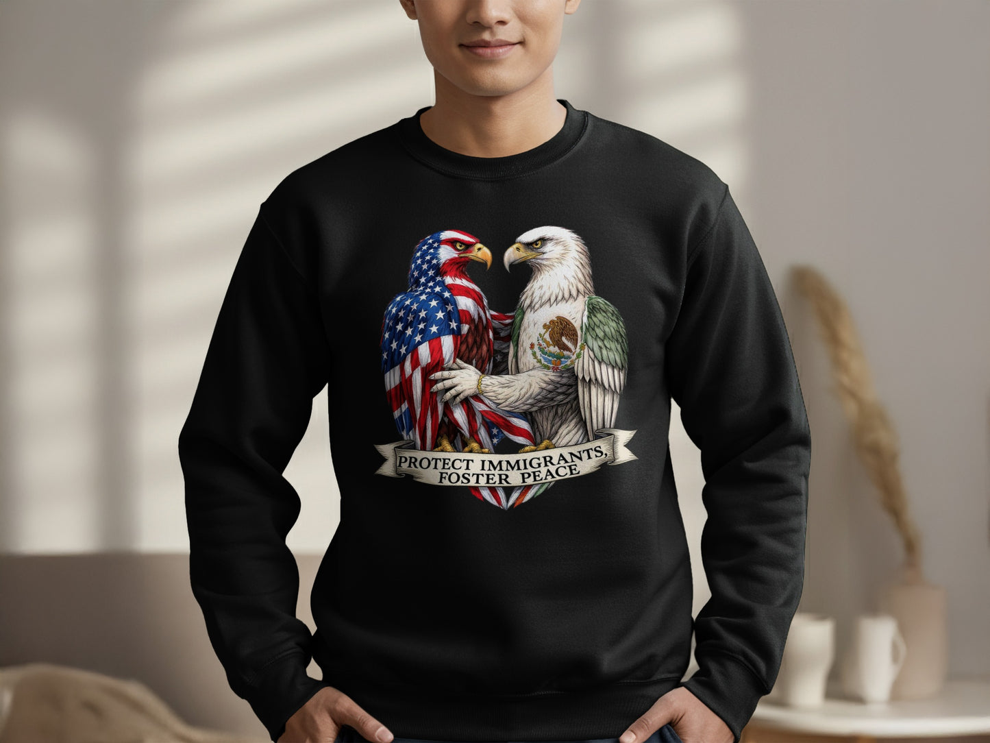Patriotic Eagles Protect Immigrants Foster Peace product type