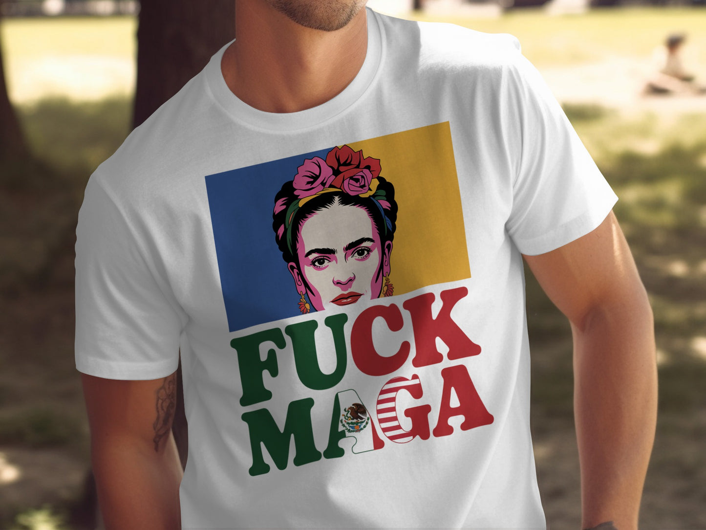 Bold Frida Kahlo FU Graphic Statement Shirt product type