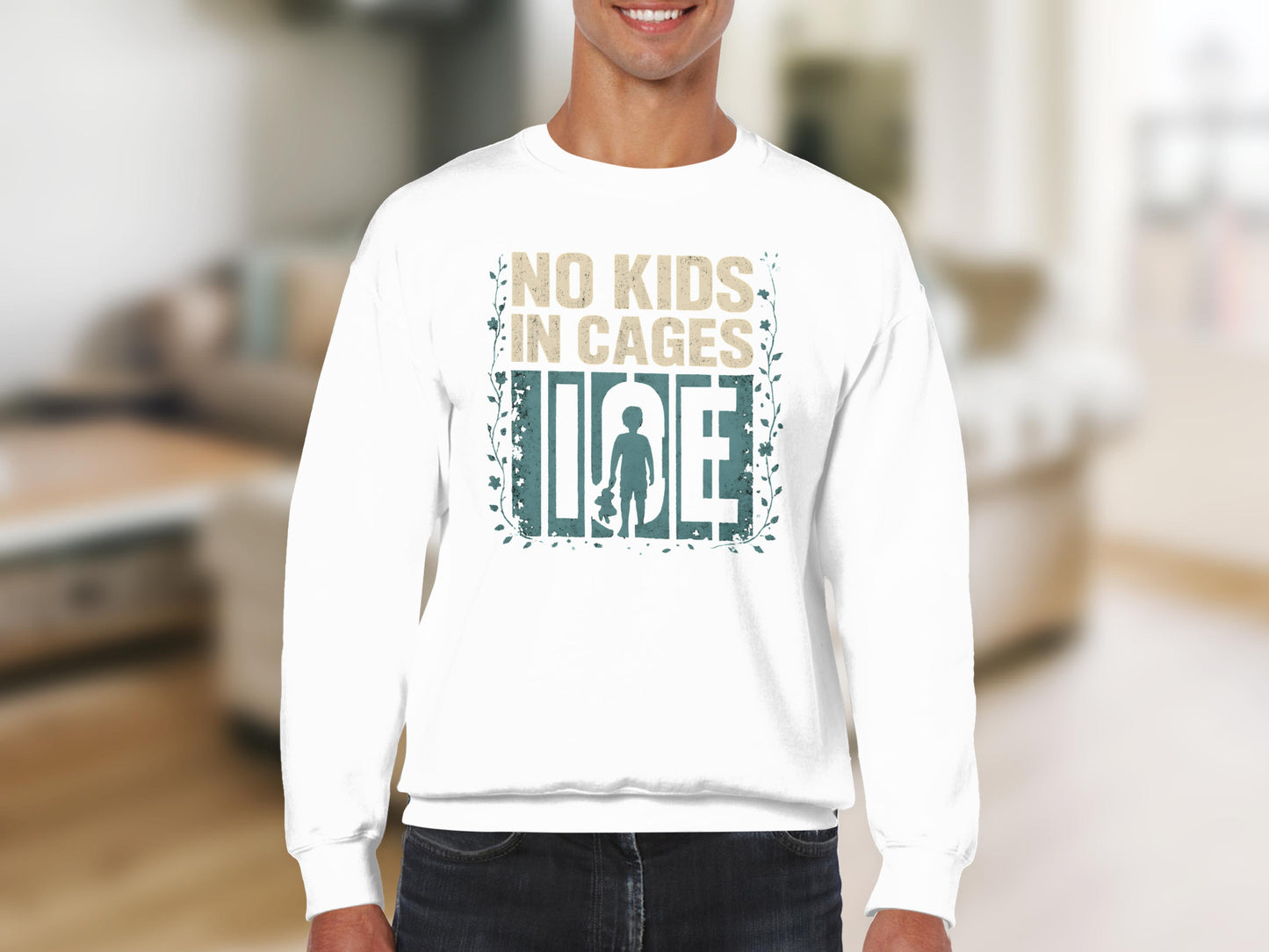 No Kids In Cages Graphic Statement Sweatshirt product type