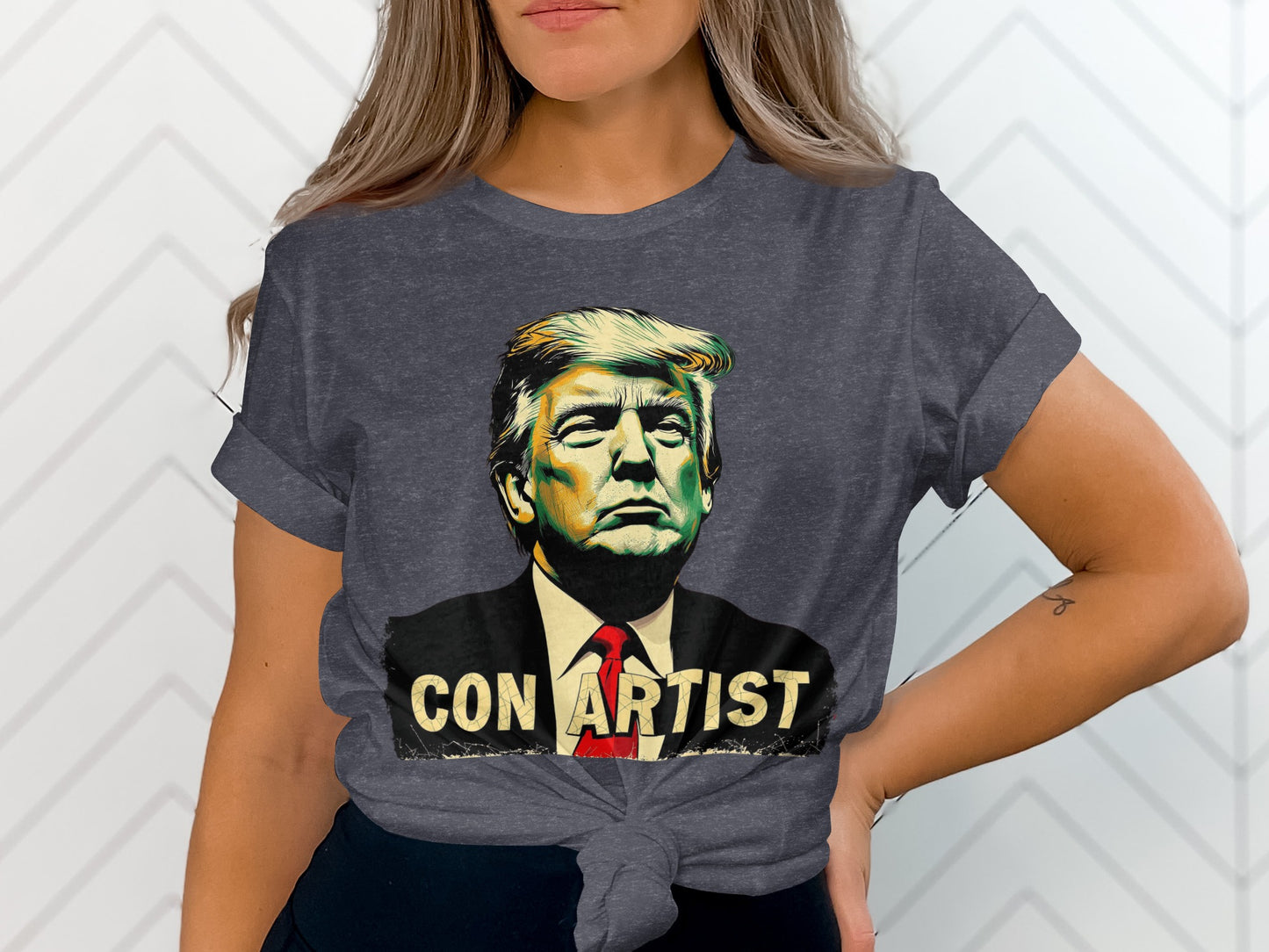 CON ARTIST graphic printed t-shirt product