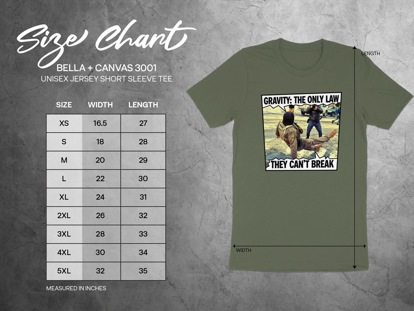 Gravity The Only Law They Can't Break T-shirt