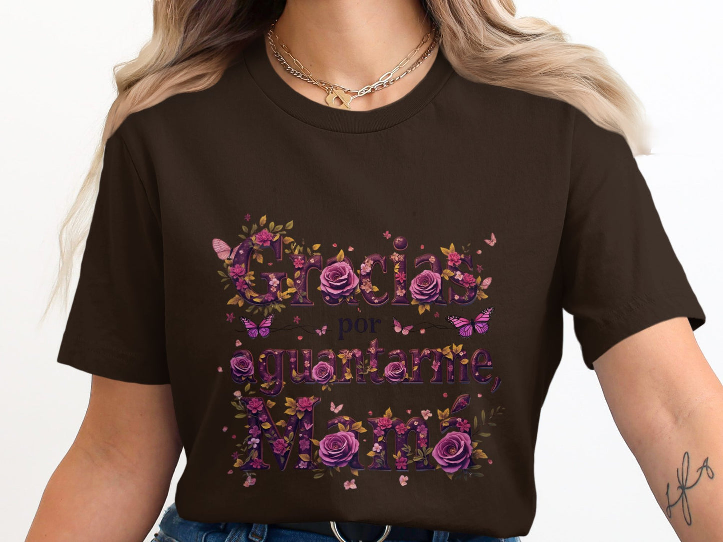 Gracias por cuidarme Mamá graphic t-shirt product type