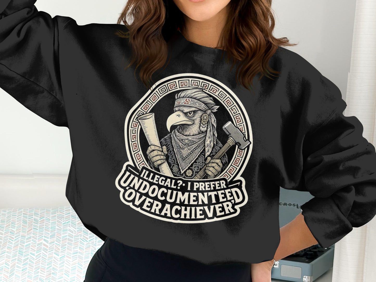 Illegal Undocumented Overachiever Sweatshirt product type