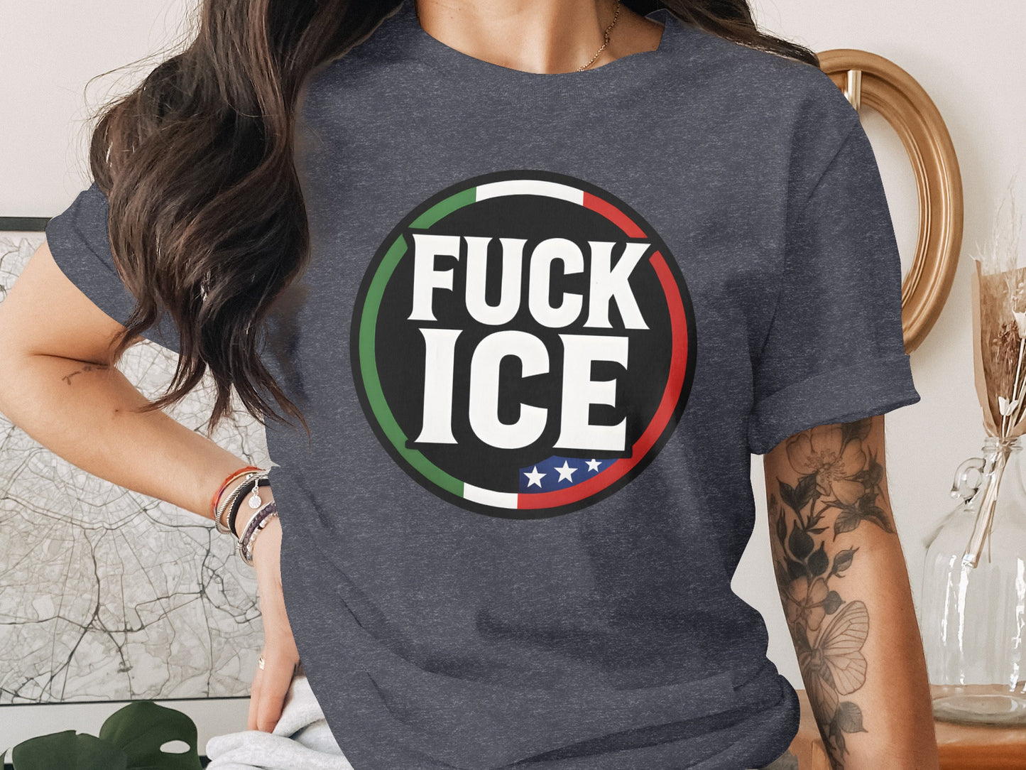 Statement Fuck ICE Graphic Tee Shirt product type