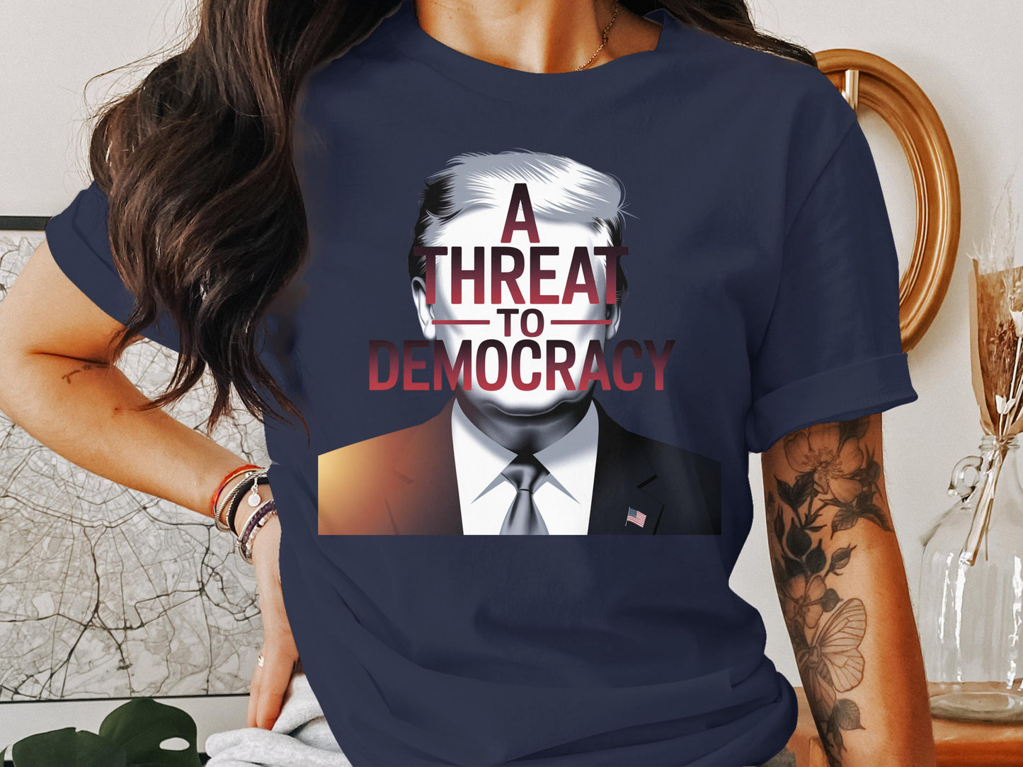 A Threat To Democracy Graphic Tees product