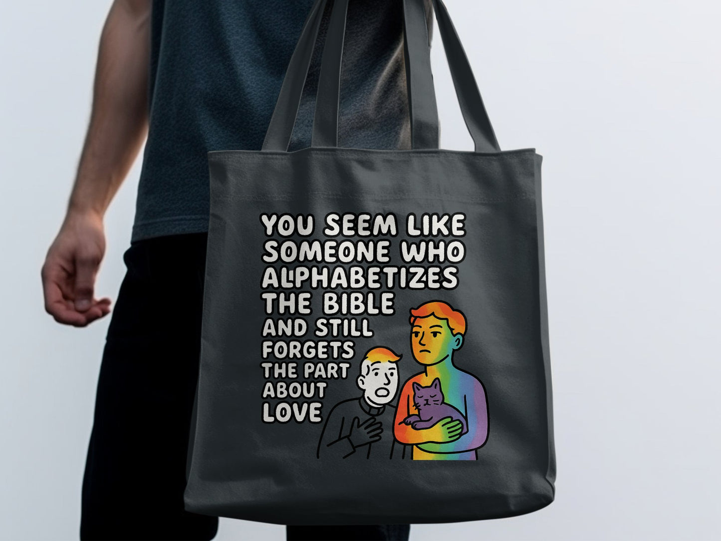 You Seem Like Someone Who Alphabetizes Bible Bag product