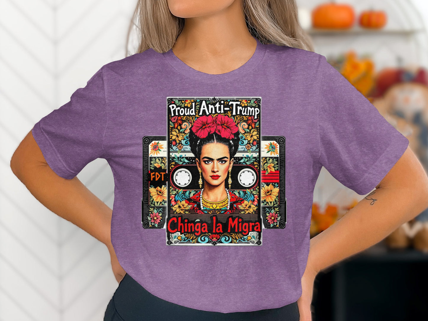 Proud Anti-Trump Chinga la Migra Graphic T-Shirt product type