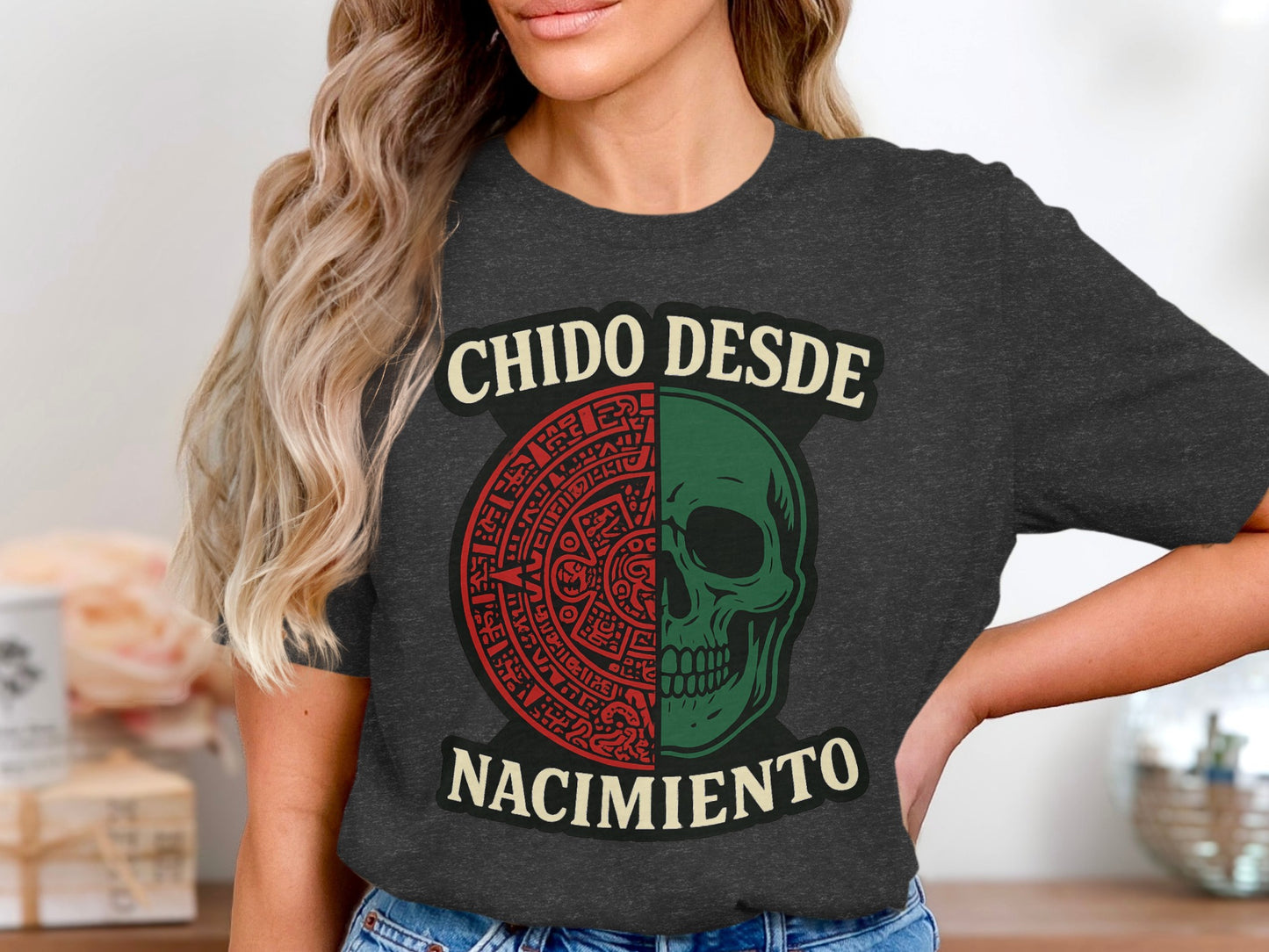 Chido Desde Nacimiento Graphic Skull Design Shirt product
