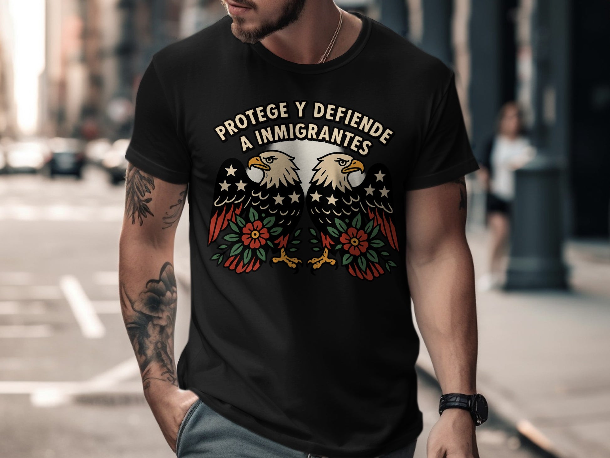 Protege y Defiende a Inmigrantes Graphic T-Shirt product