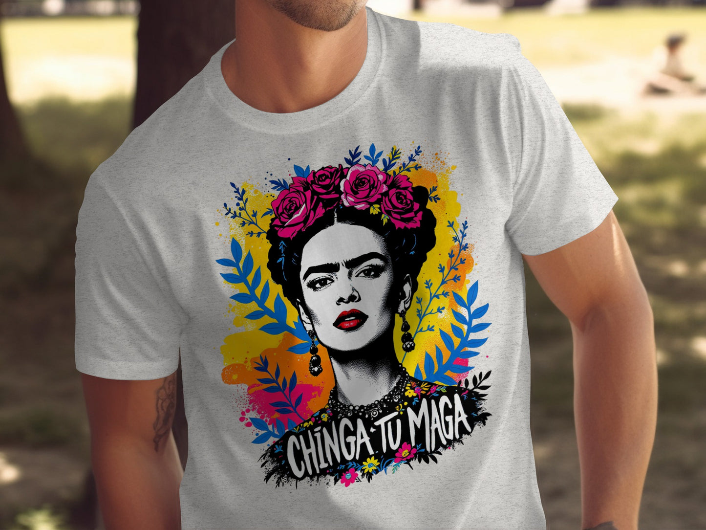 Chinga Tu Maga Colorful Graphic Short Sleeve TShirt product type