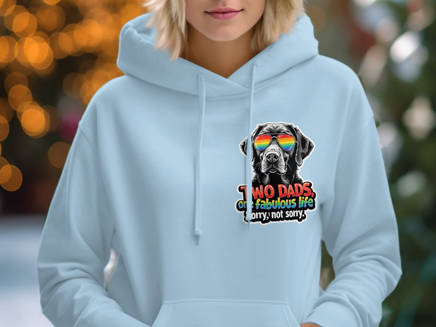 Two Dads One Fabulous Life Sorry Not Sorry Hoodie Product