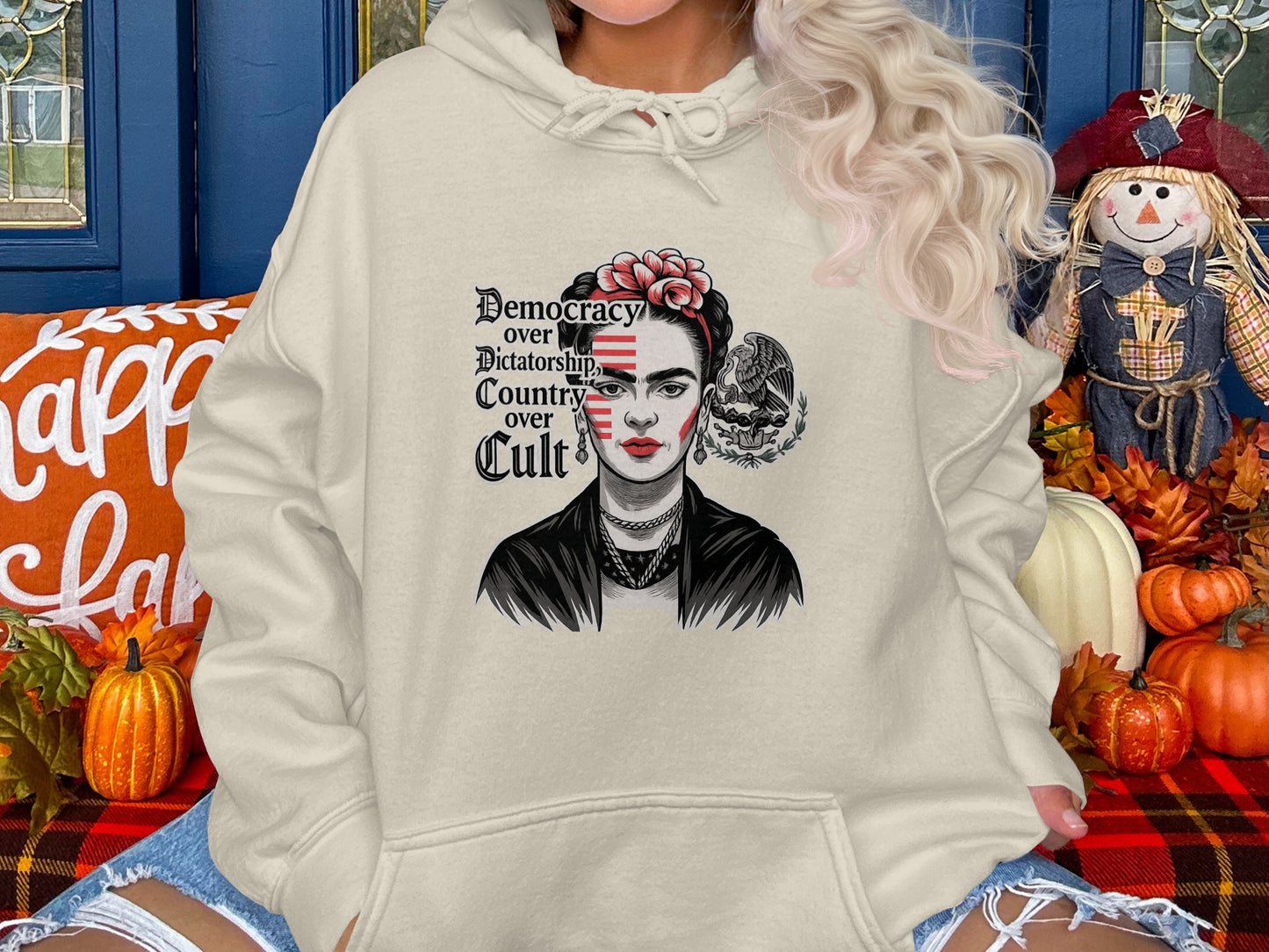 Democracy Over Dictatorship Country Over Cult hoodie