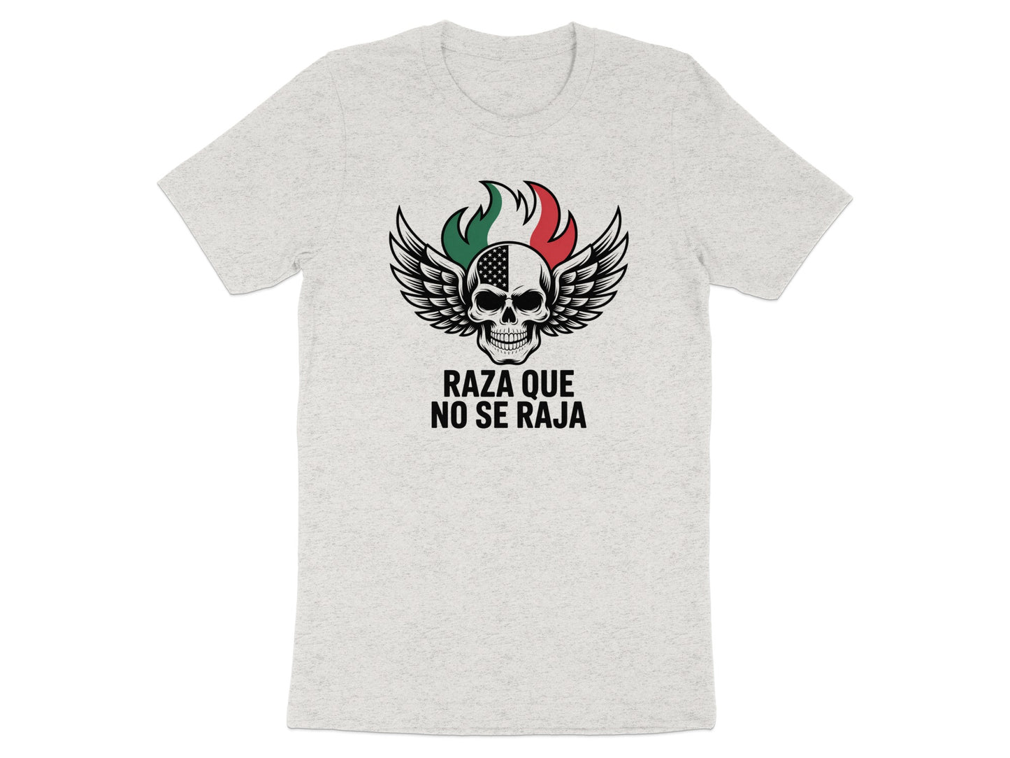 Raza Que No Se Raja Skull Wing Design Shirt product