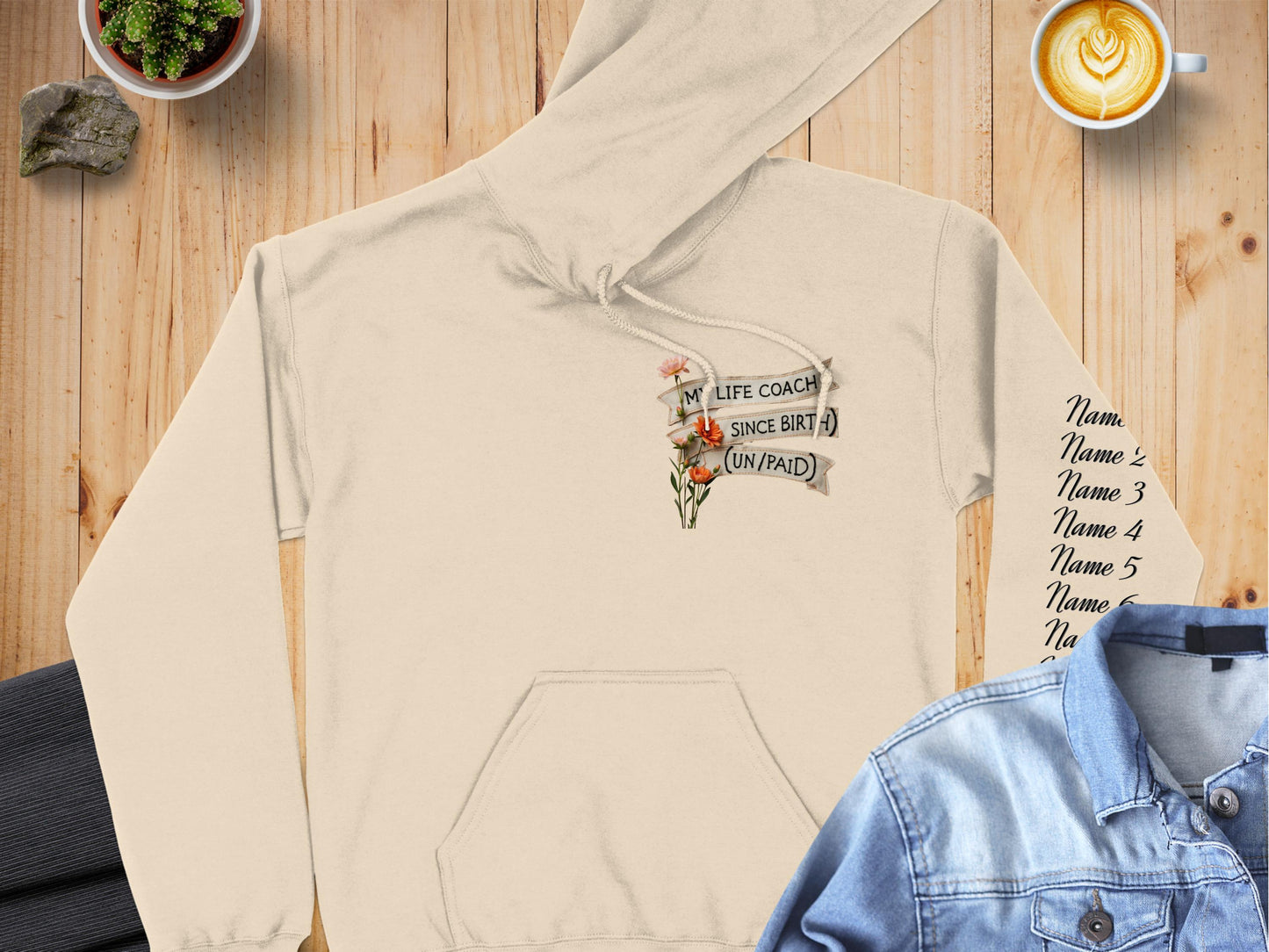 My Life Coach Since Birth Unpaid Hoodie product