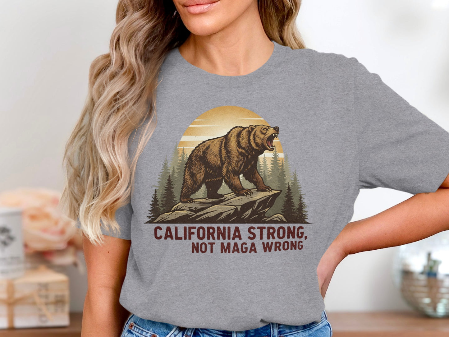 California Strong Not Maga Wrong T-shirt product type
