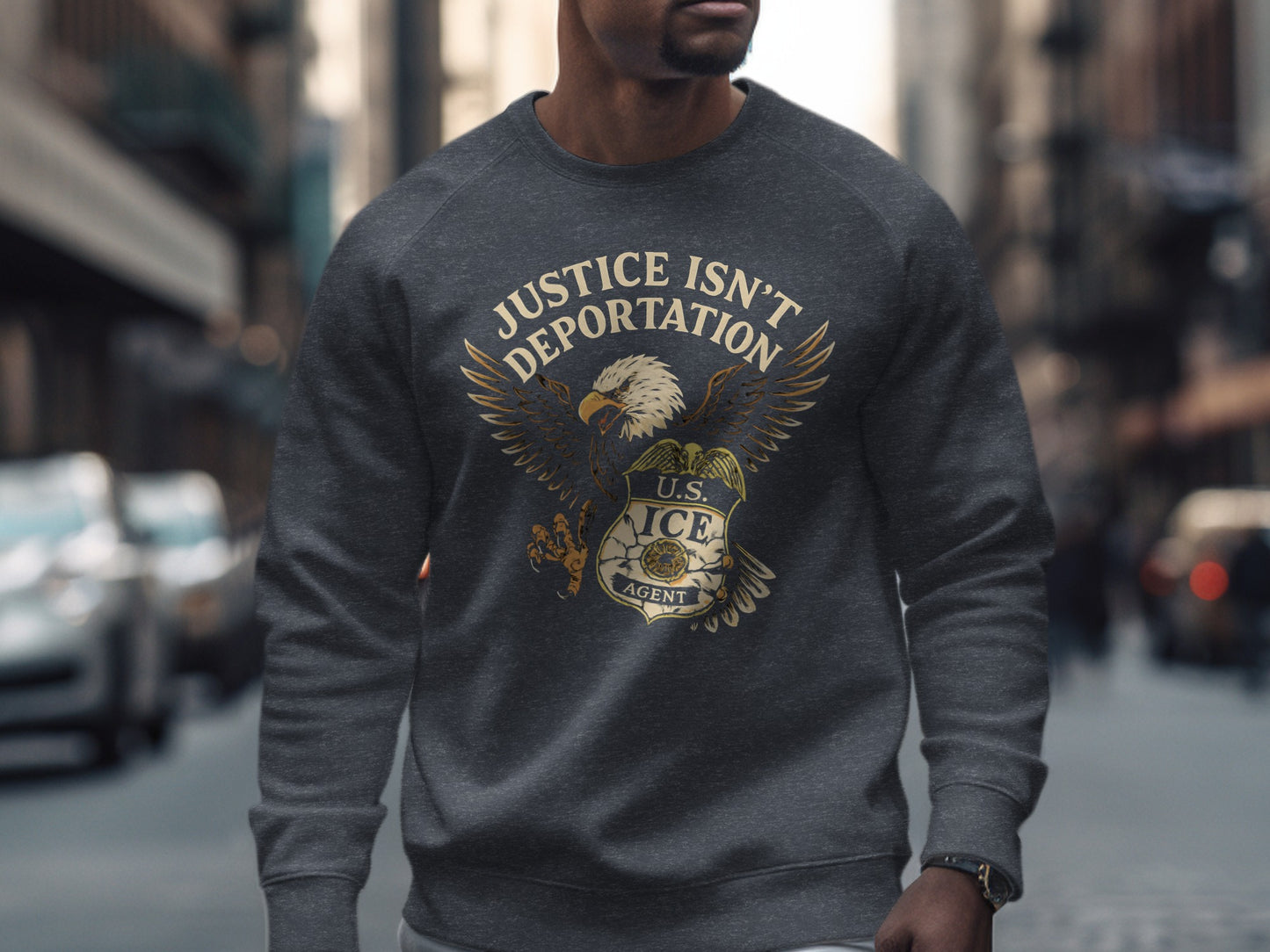 Justice Isn't Deportation Graphic Sweatshirt product