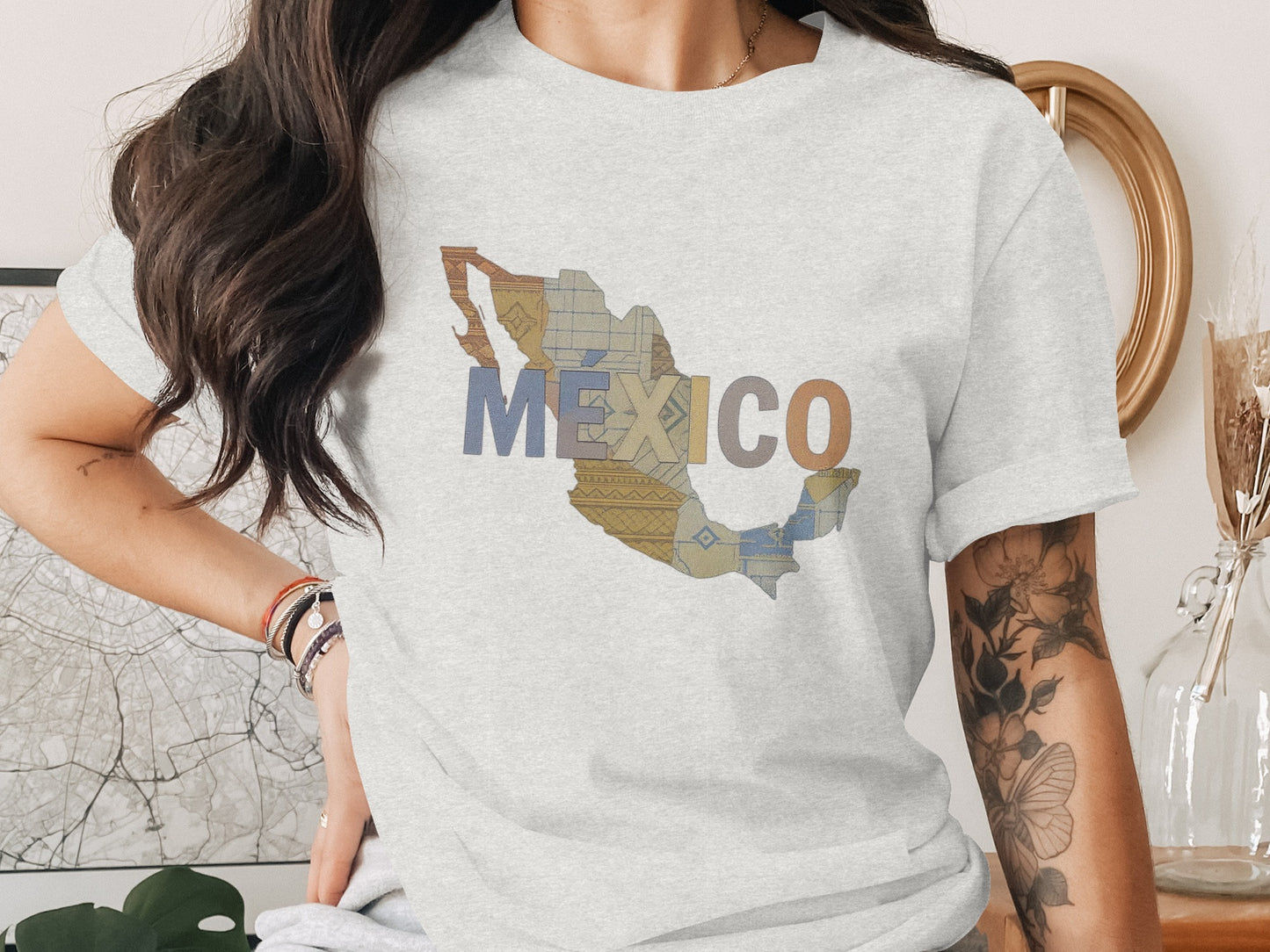 Stylish Mexico Graphic Print Tee for Women product type