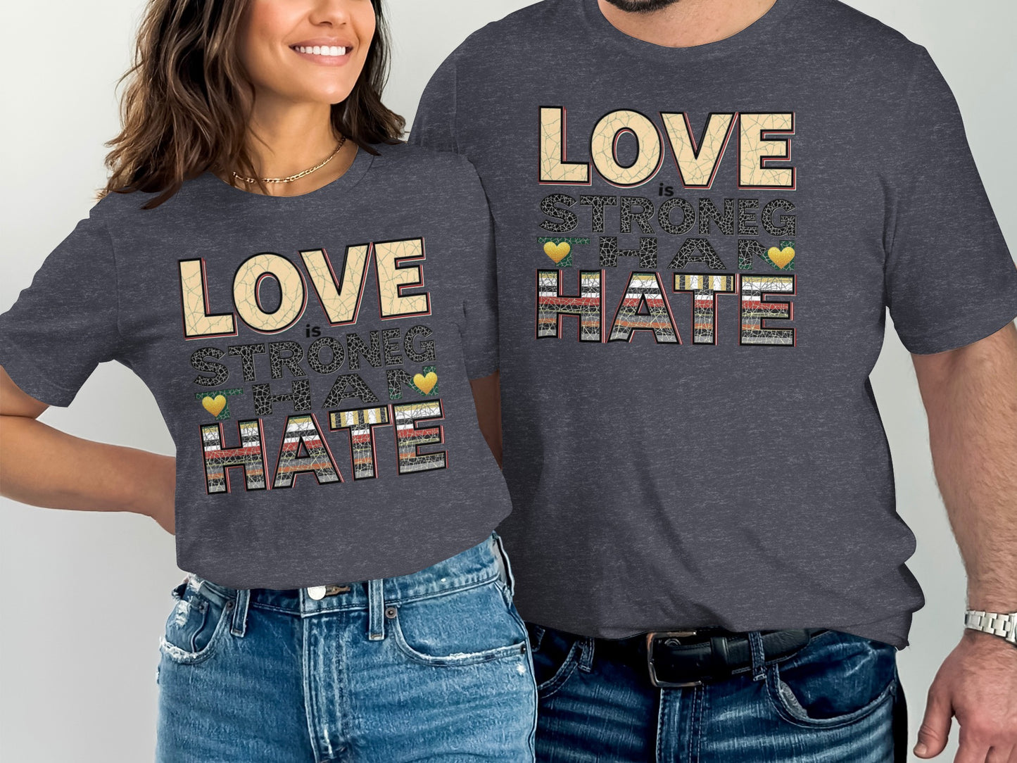 LOVE is Stronger Than Hate Graphic T-shirt product type