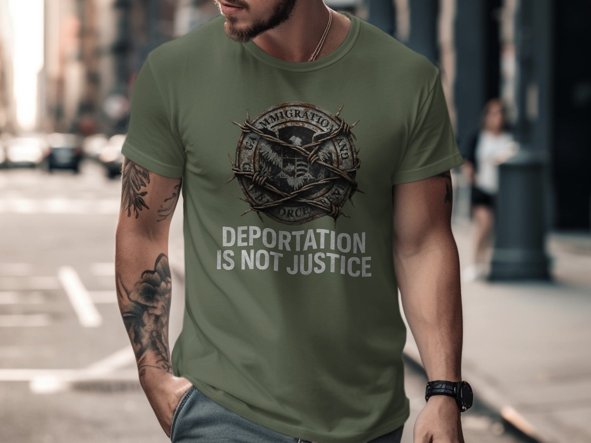 Deportation Is Not Justice Statement T-shirt product type