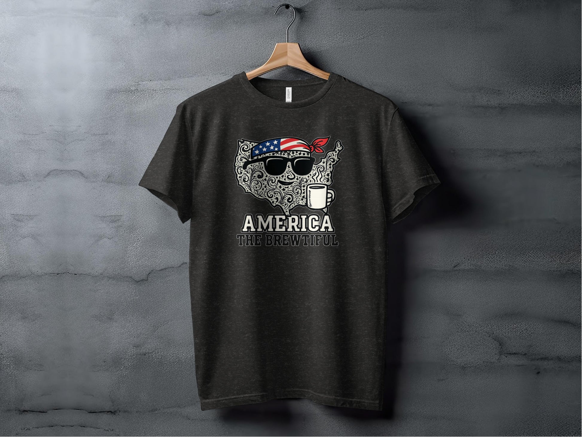 America The Brewtiful Skull Graphic T-Shirt product type