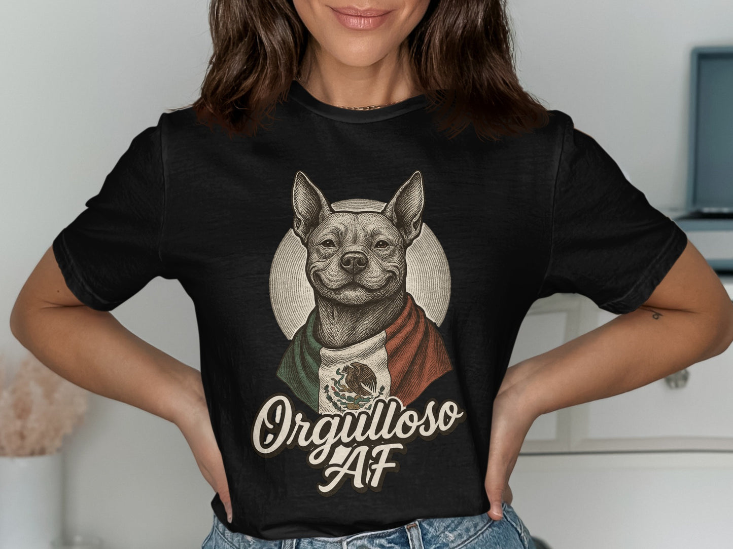 Orgulloso AF Dog Design Unisex Graphic T Shirt product