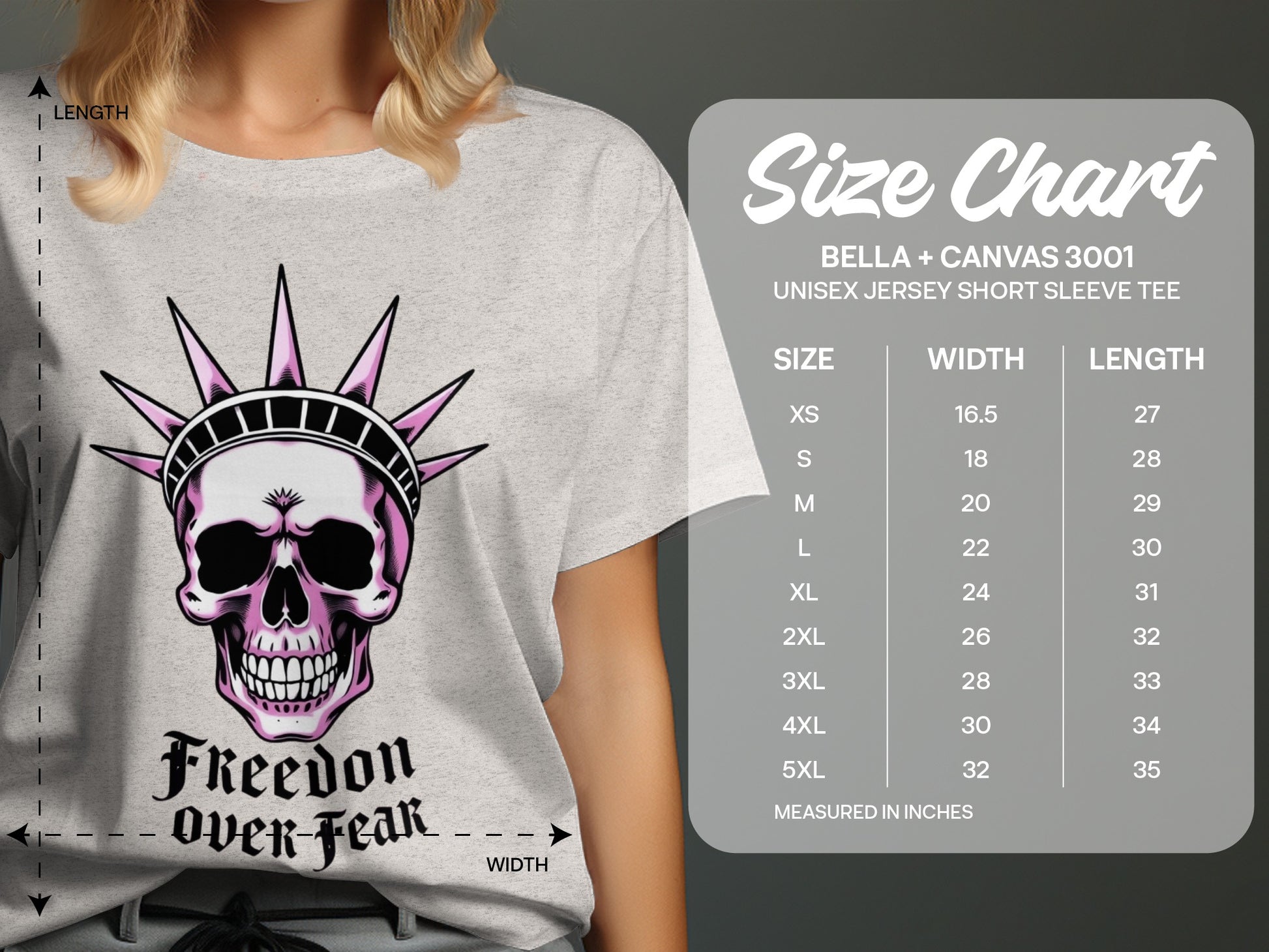 Freedom Over Fear Graphic T-Shirt product type
