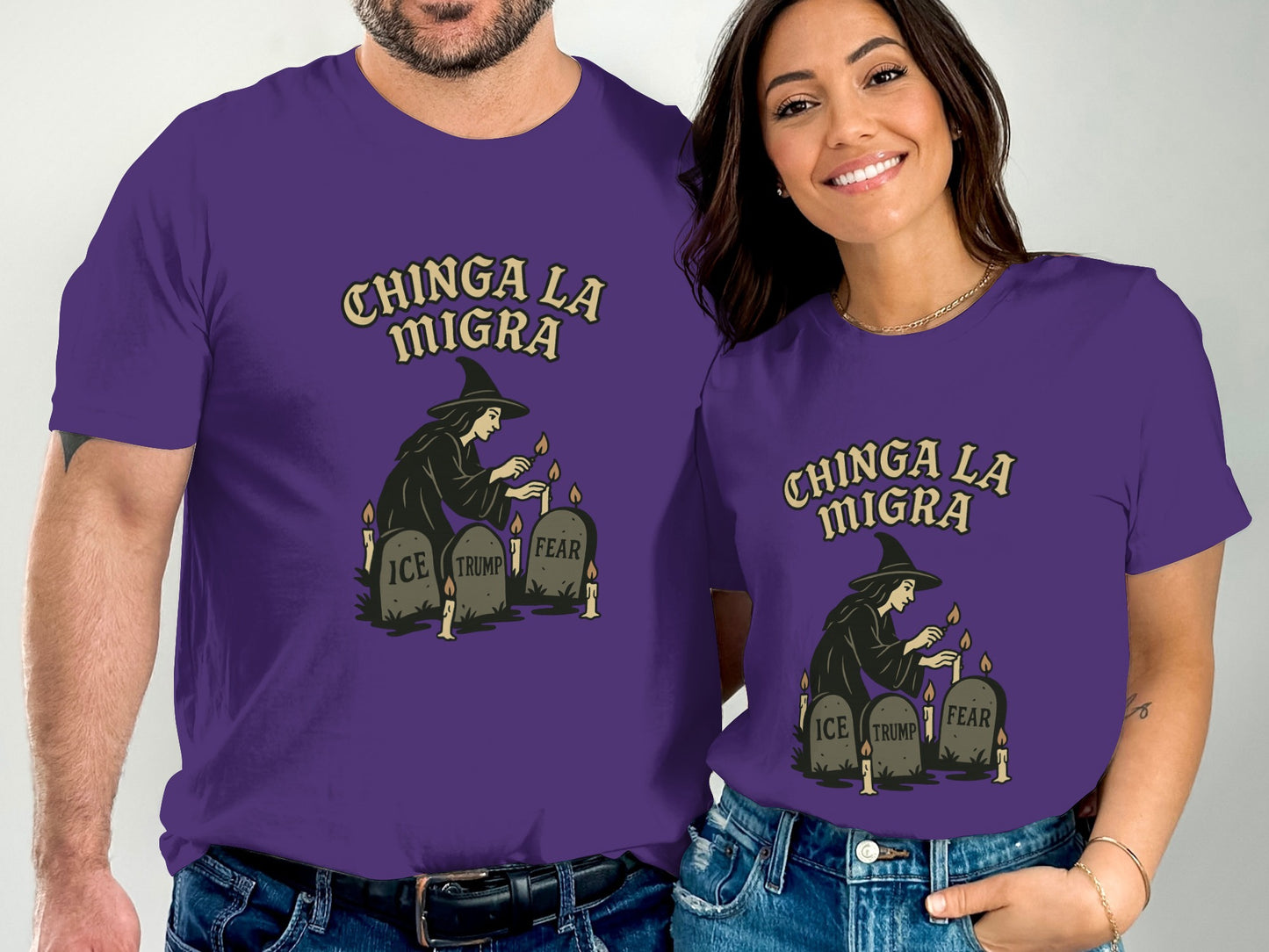 Chinga La Migra Funny Halloween Witch Costume product type