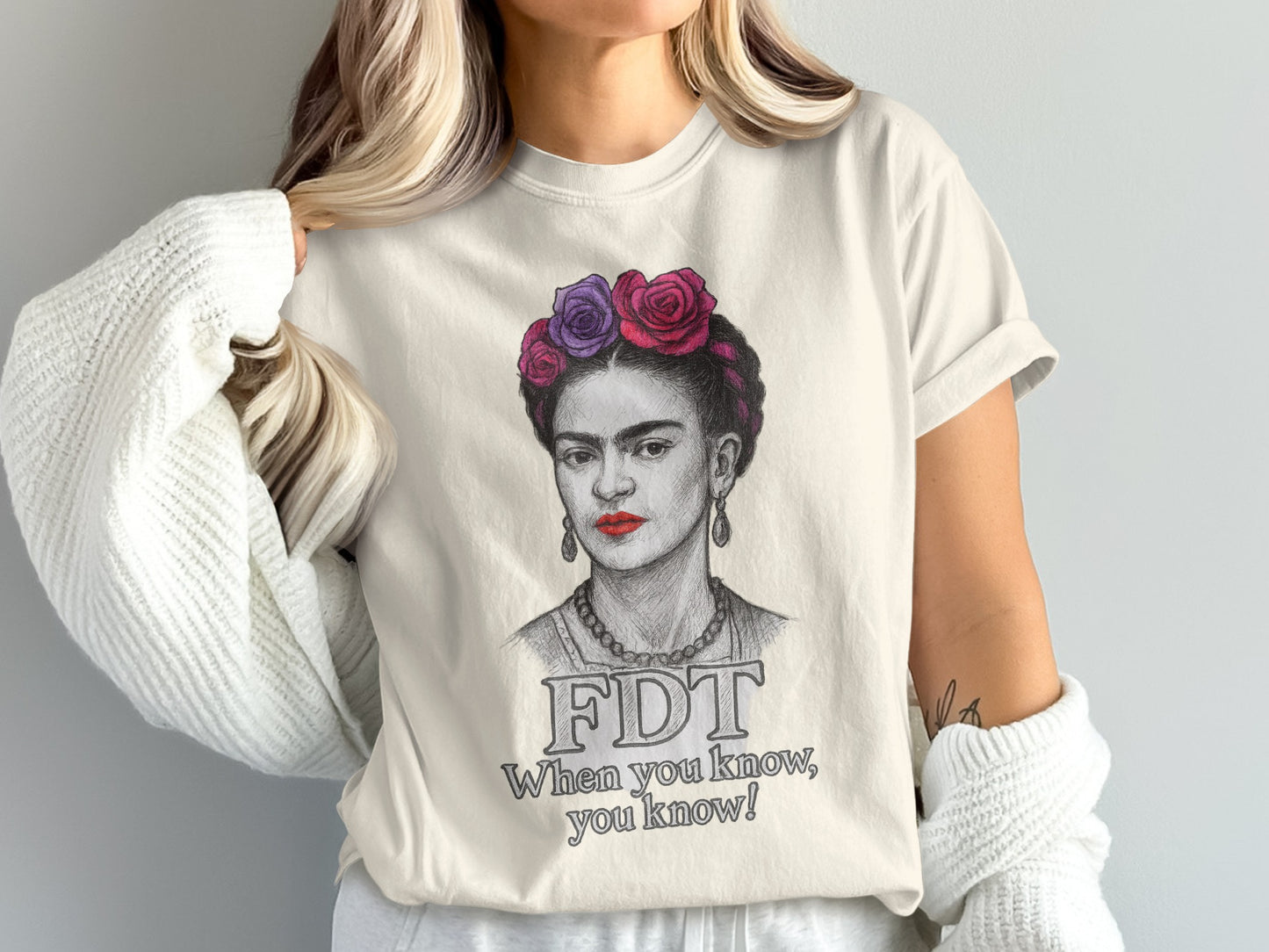 Frida Kahlo FDT When you know you know! T-shirt product