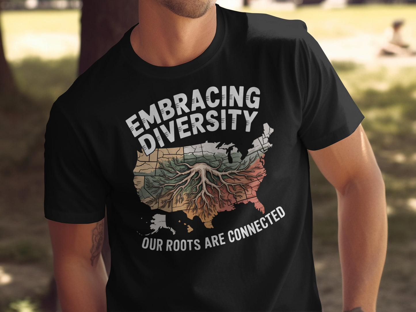Embracing Diversity Our Roots Are Connected T-shirt
