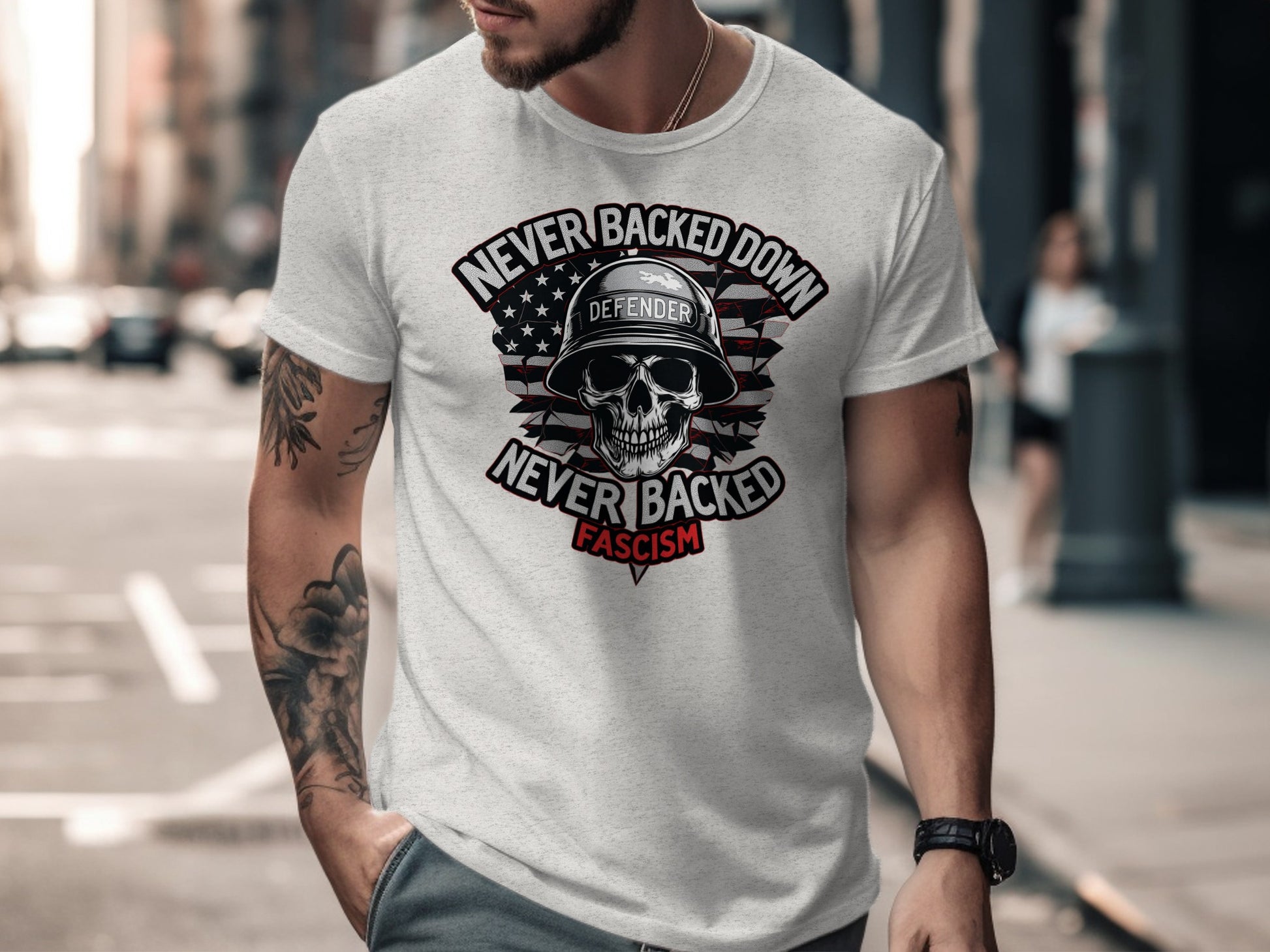 Never Backed Down Never Backed Fascism Shirt