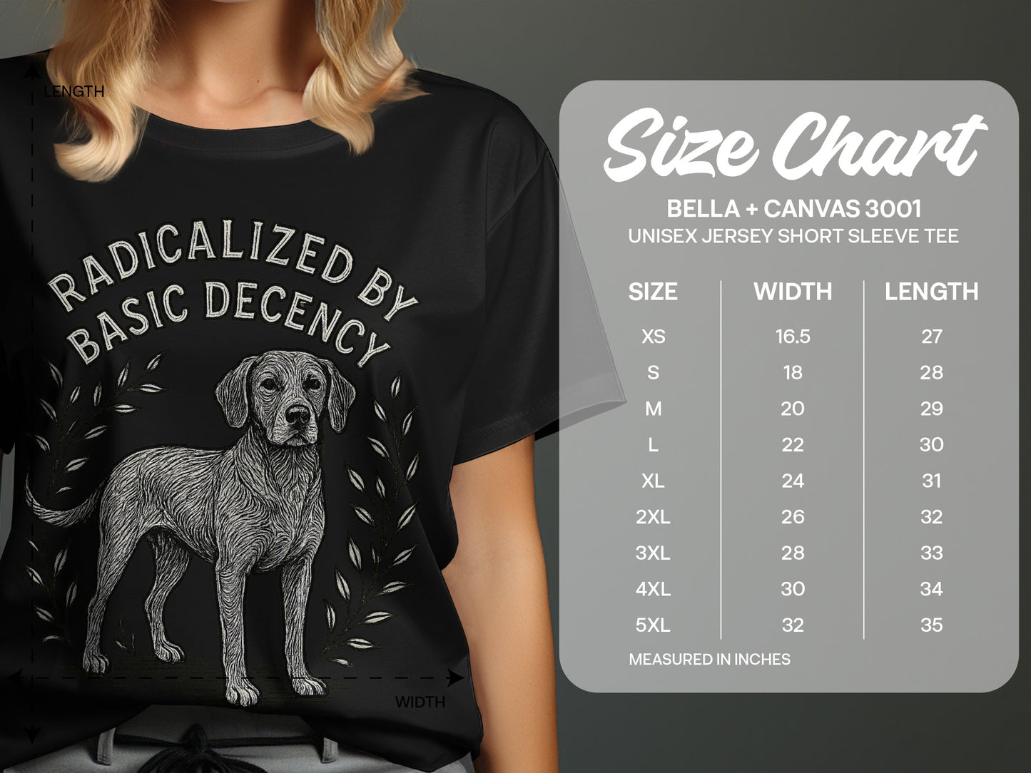 Radicalized By Basic Decency Unisex Tee product