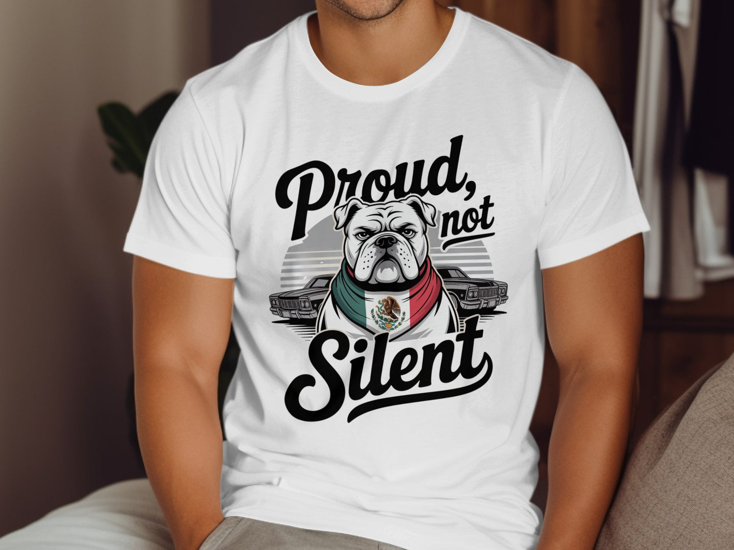Proud Not Silent Bulldog Graphic T-shirt product type