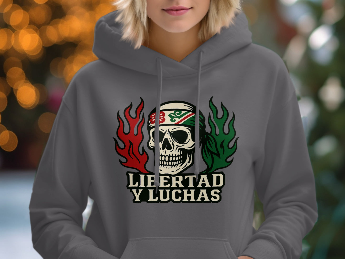 Libertad y Luchas Skull Hoodie product type