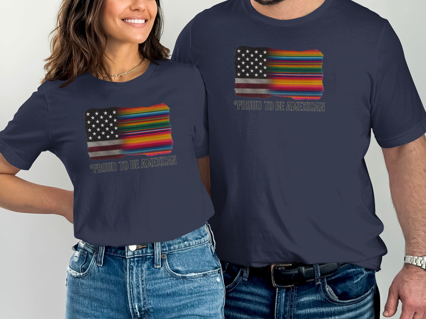 Proud to Be American Flag Design T-shirt product type