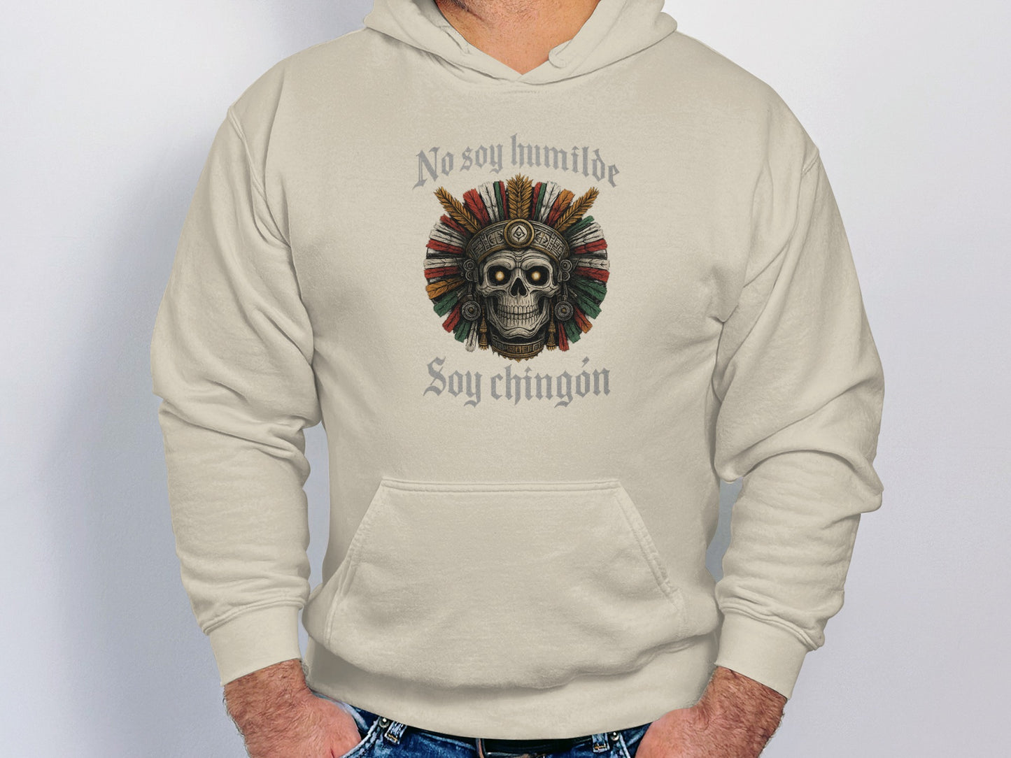 No Soy Humilde Soy Chingón Skull Hoodie product type