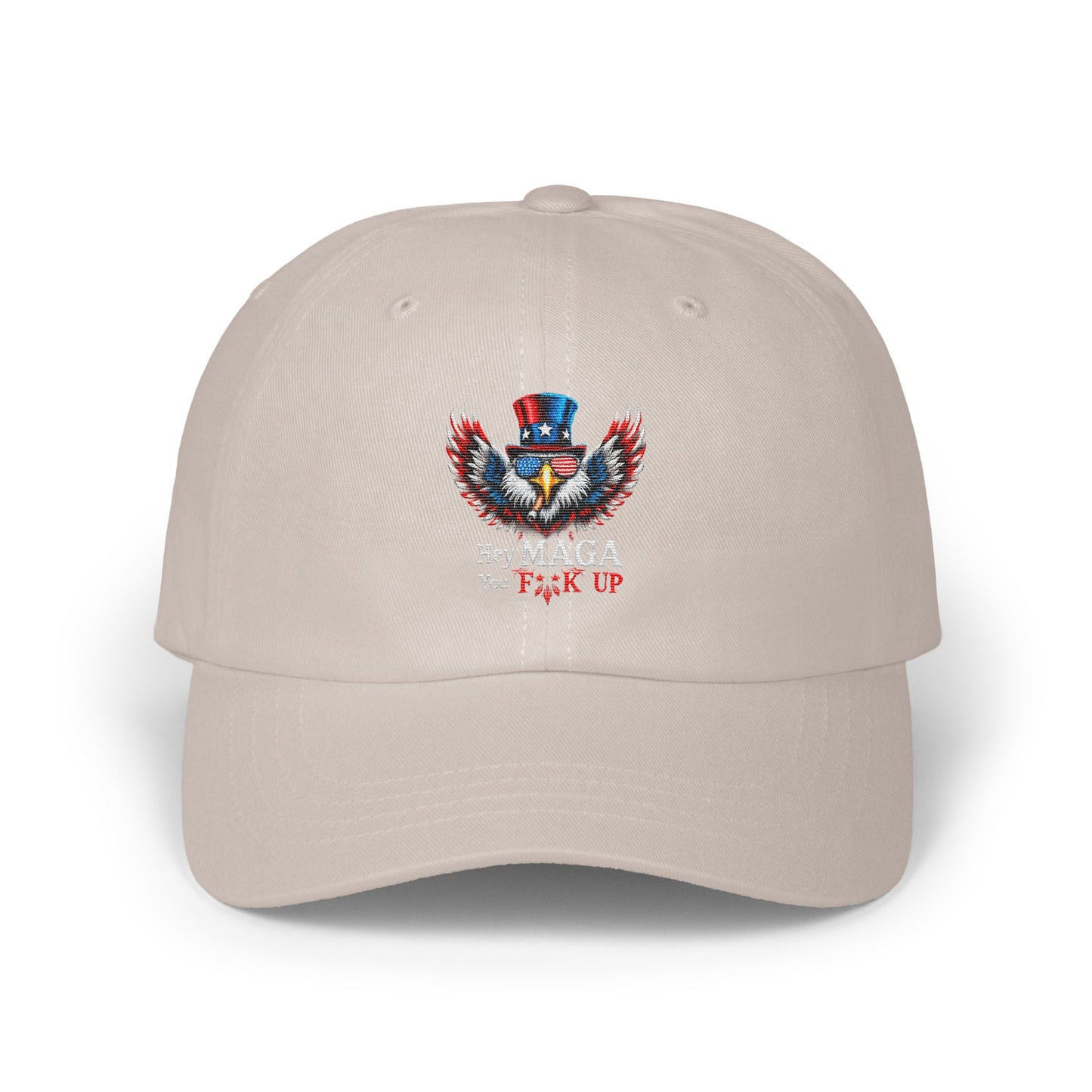 Patriotic Eagle Design Embroidered Baseball Cap product