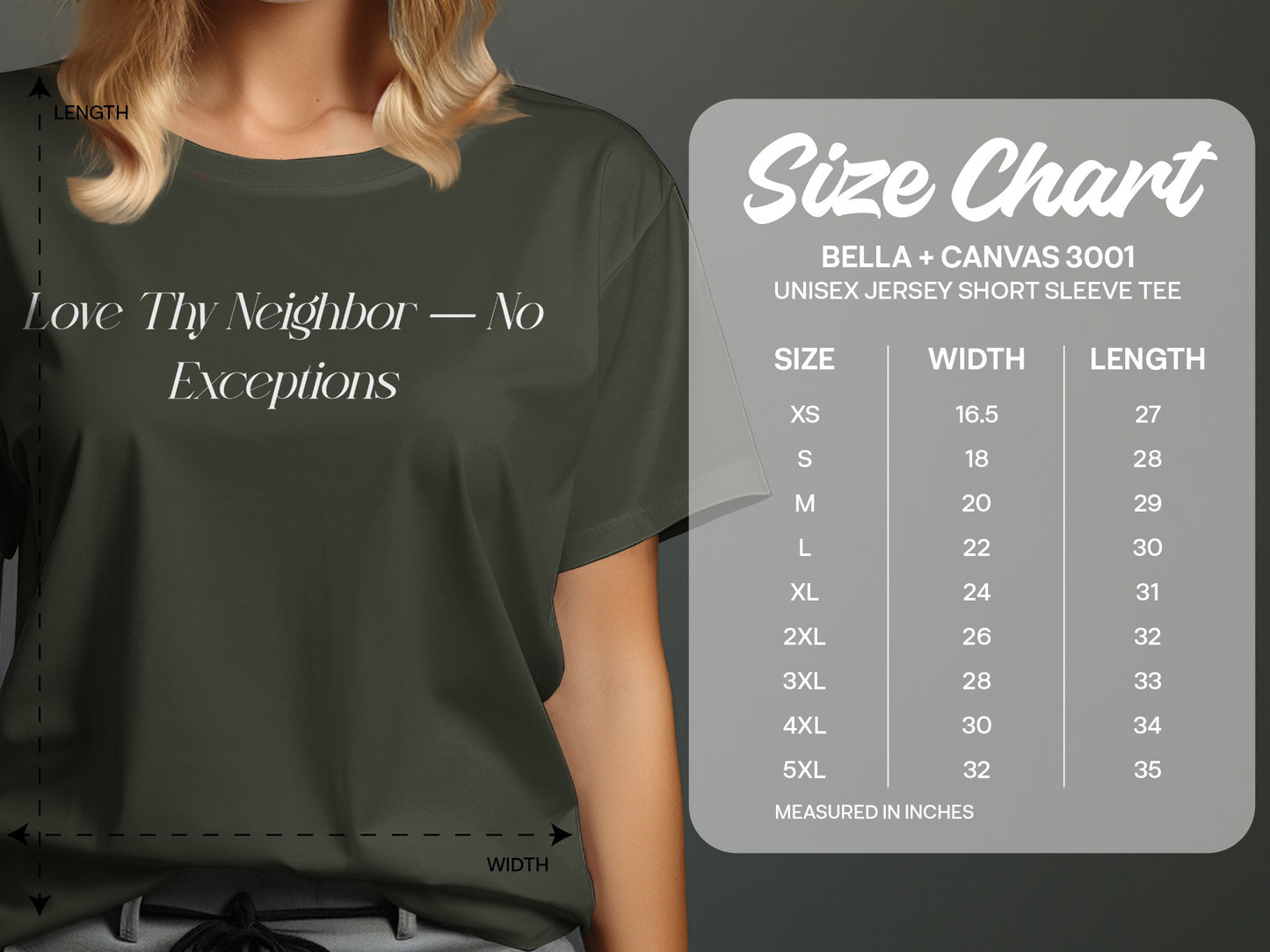 Love Thy Neighbor No Exceptions Tee product