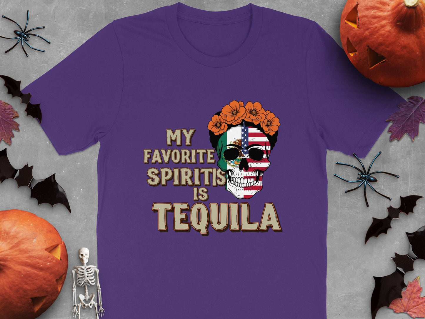 My Favorite Spirit Is Tequila Skull T-shirt product type