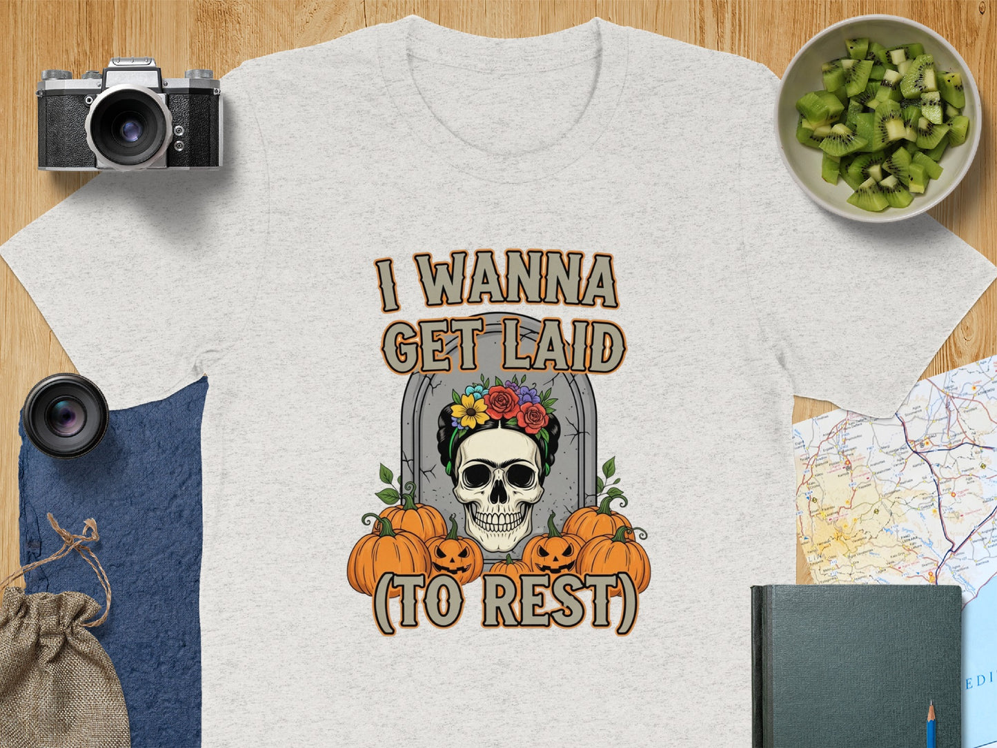 I Wanna Get Laid To Rest Skull Halloween product