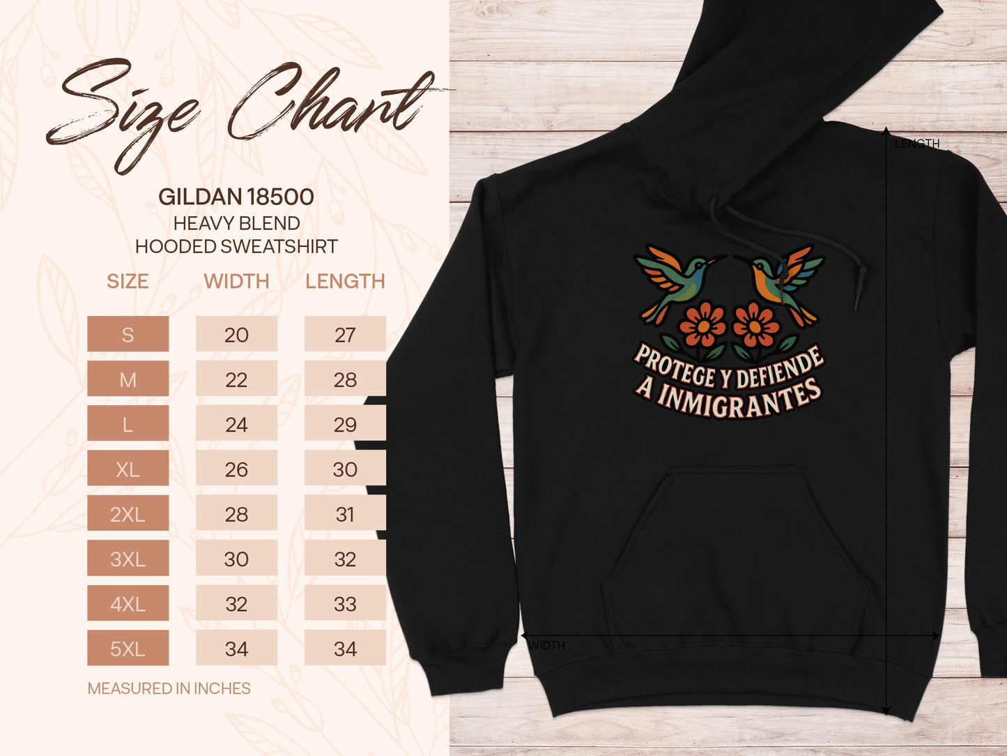 Protect and Defend Immigrants Hooded Sweatshirt product
