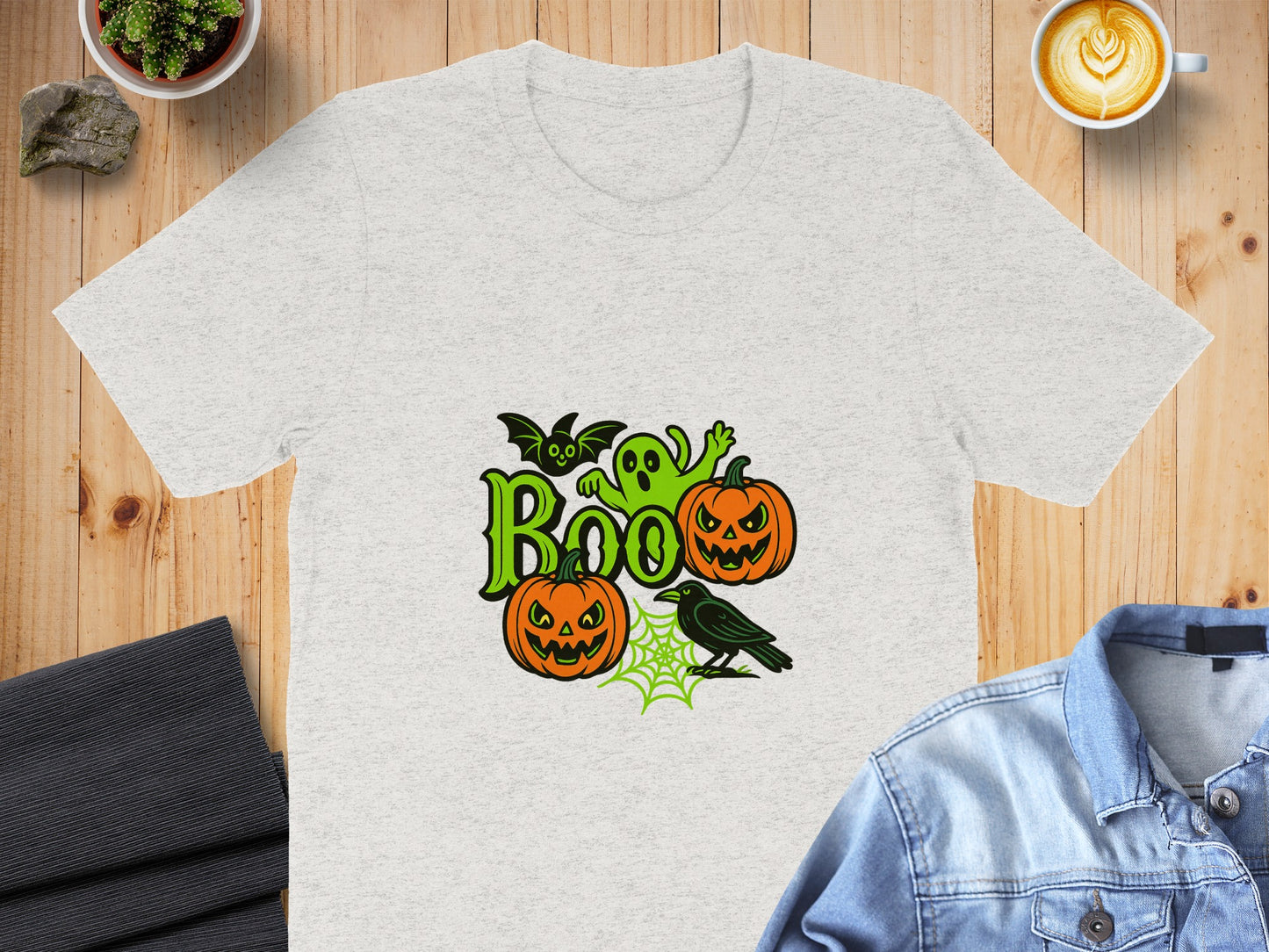 Halloween Boo Ghost Pumpkin Anti Trump Graphic T-Shirts